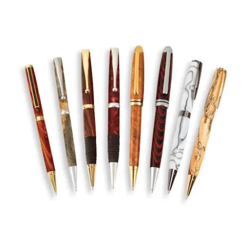 Pen kits, houtdraaien balpennen, vulpen en rollerball kits.