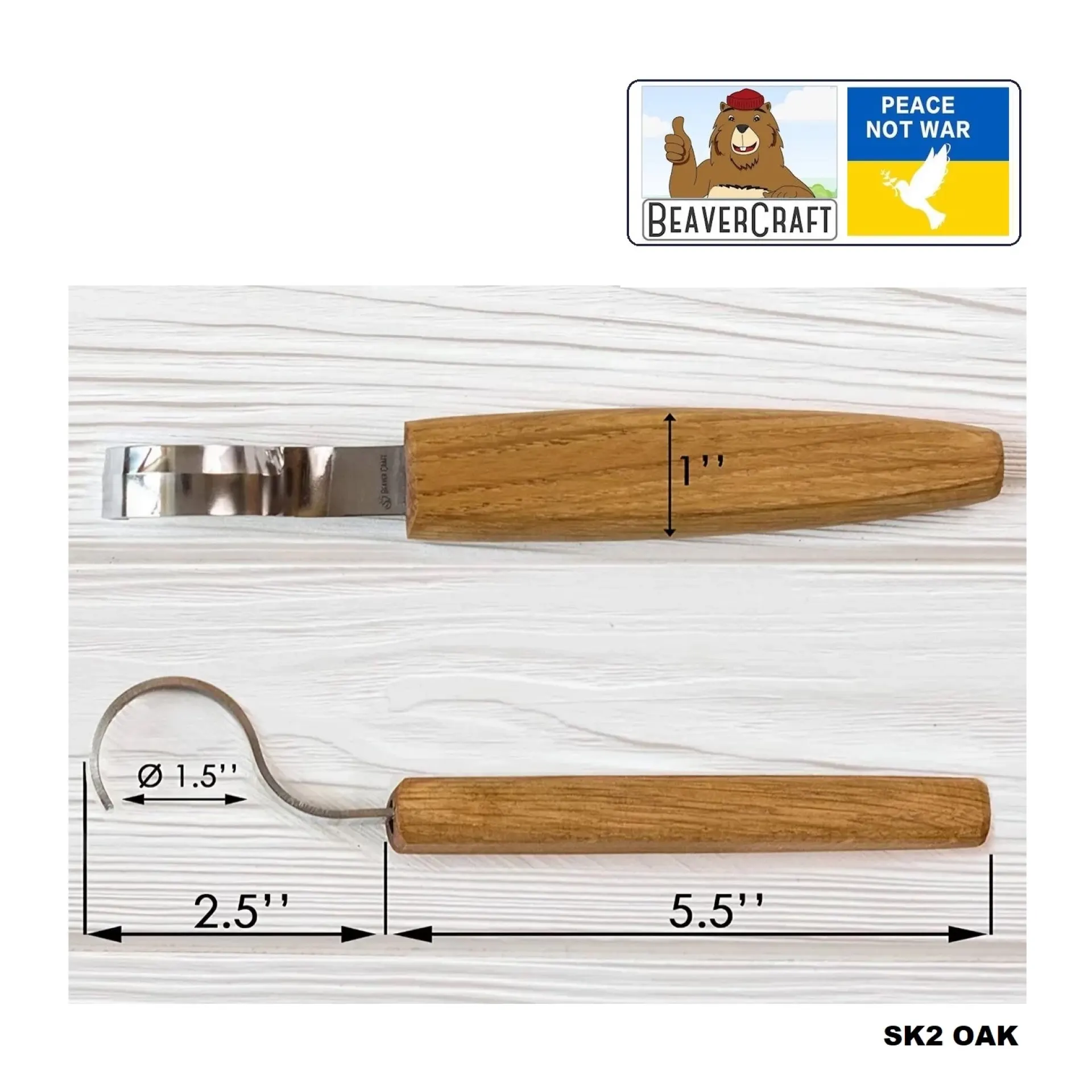 Beavercraft lepelmes SK2 OAK.
