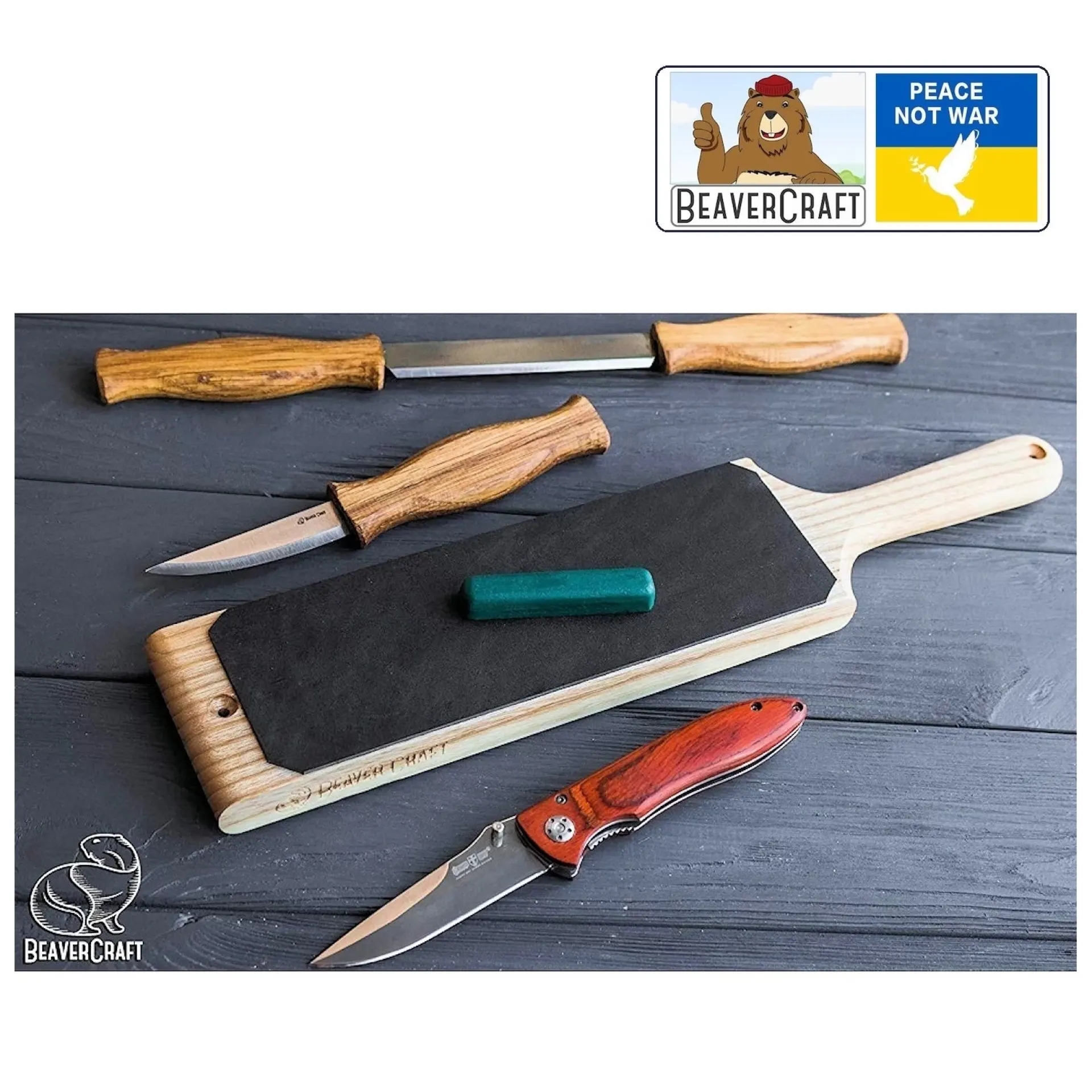 Beavercraft wetleder afwetstrop.