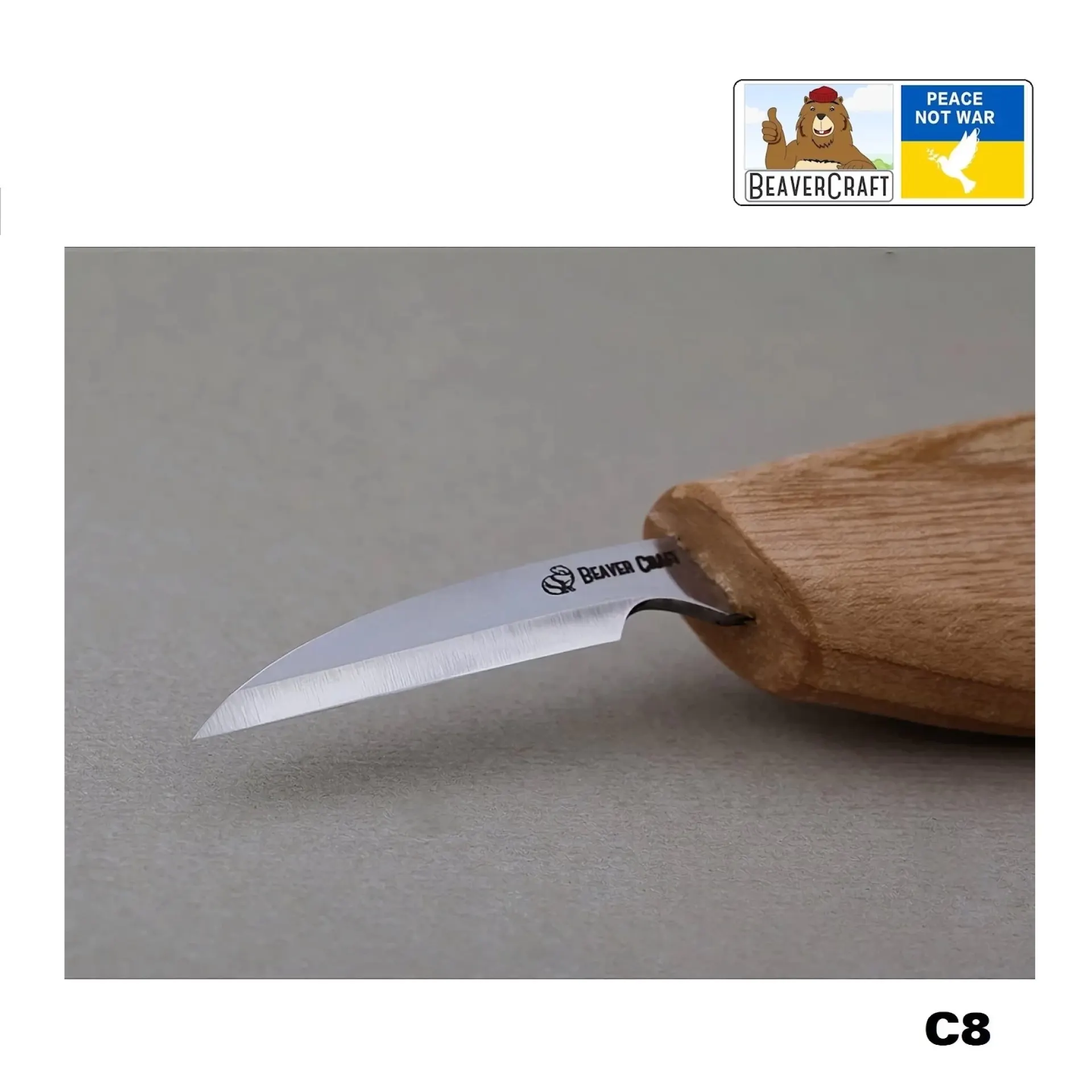 Beavercraft C8 detail houtsnijmes.