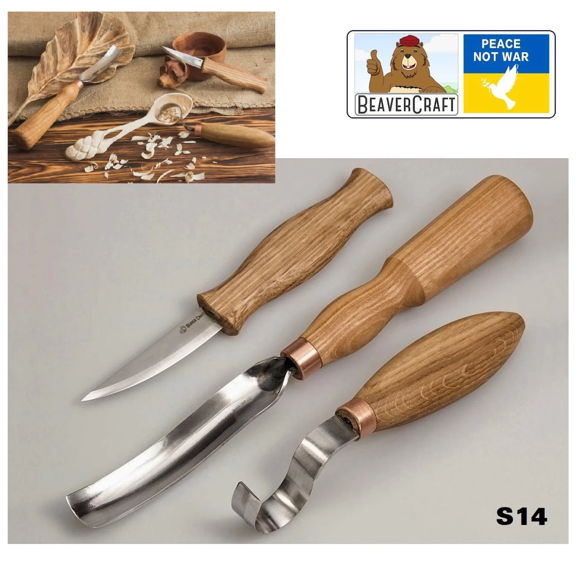 houtsnijden Beavercraft set S14.