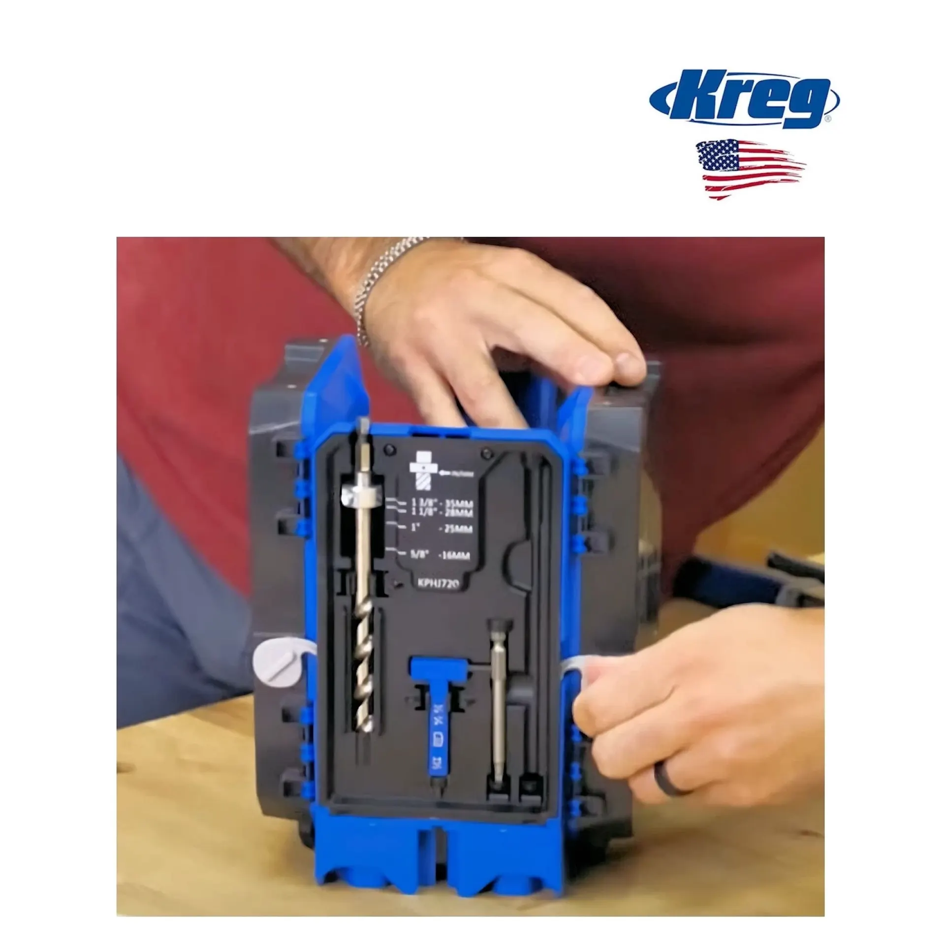 Kreg 720 pocket hole jig.