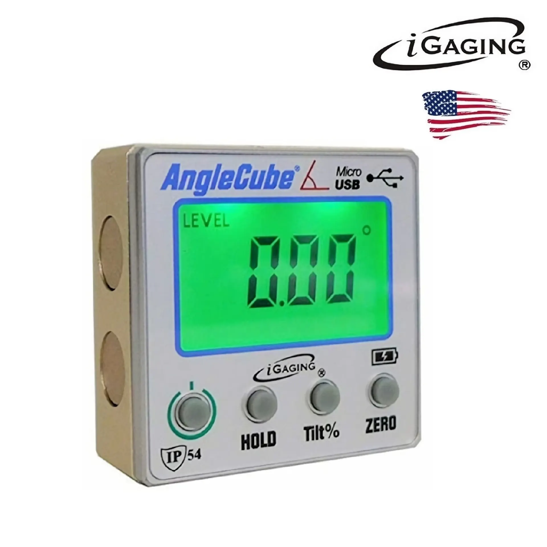 Igaging AngleCube hoekmeter.