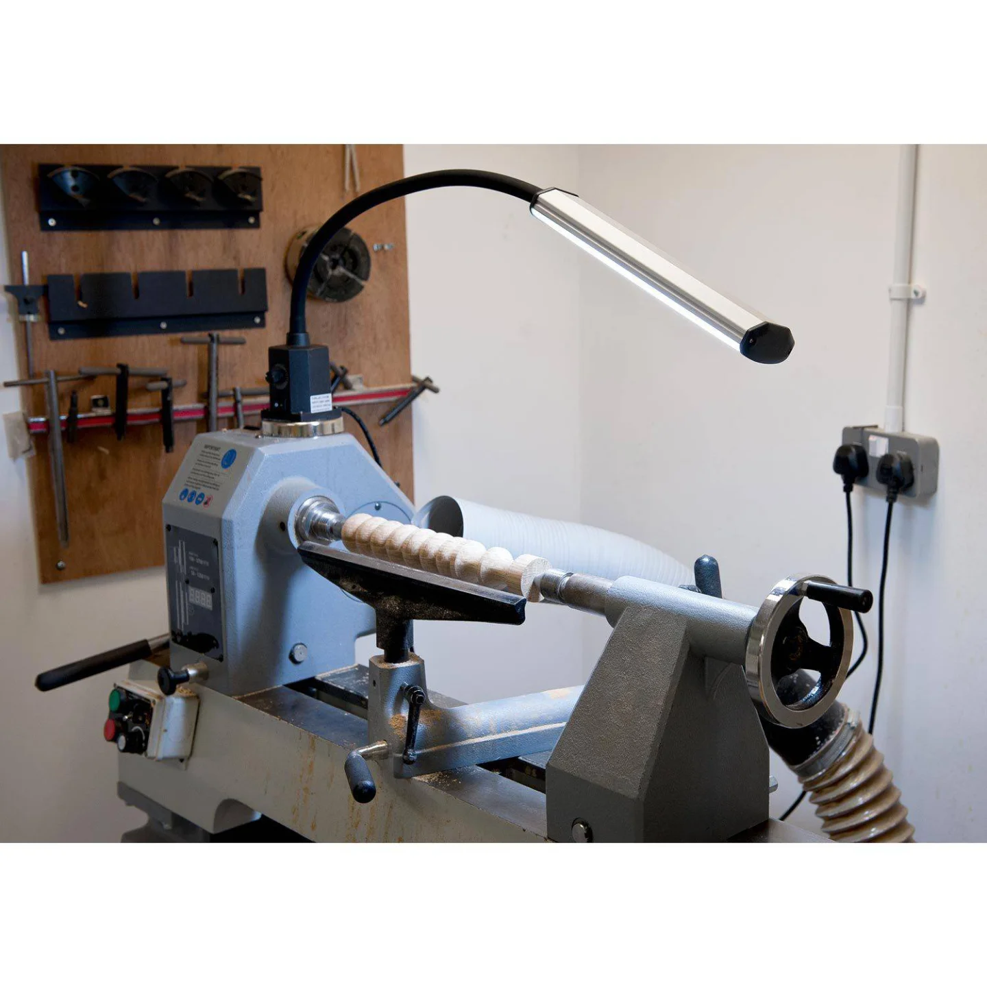 lamp met flexibele arm.