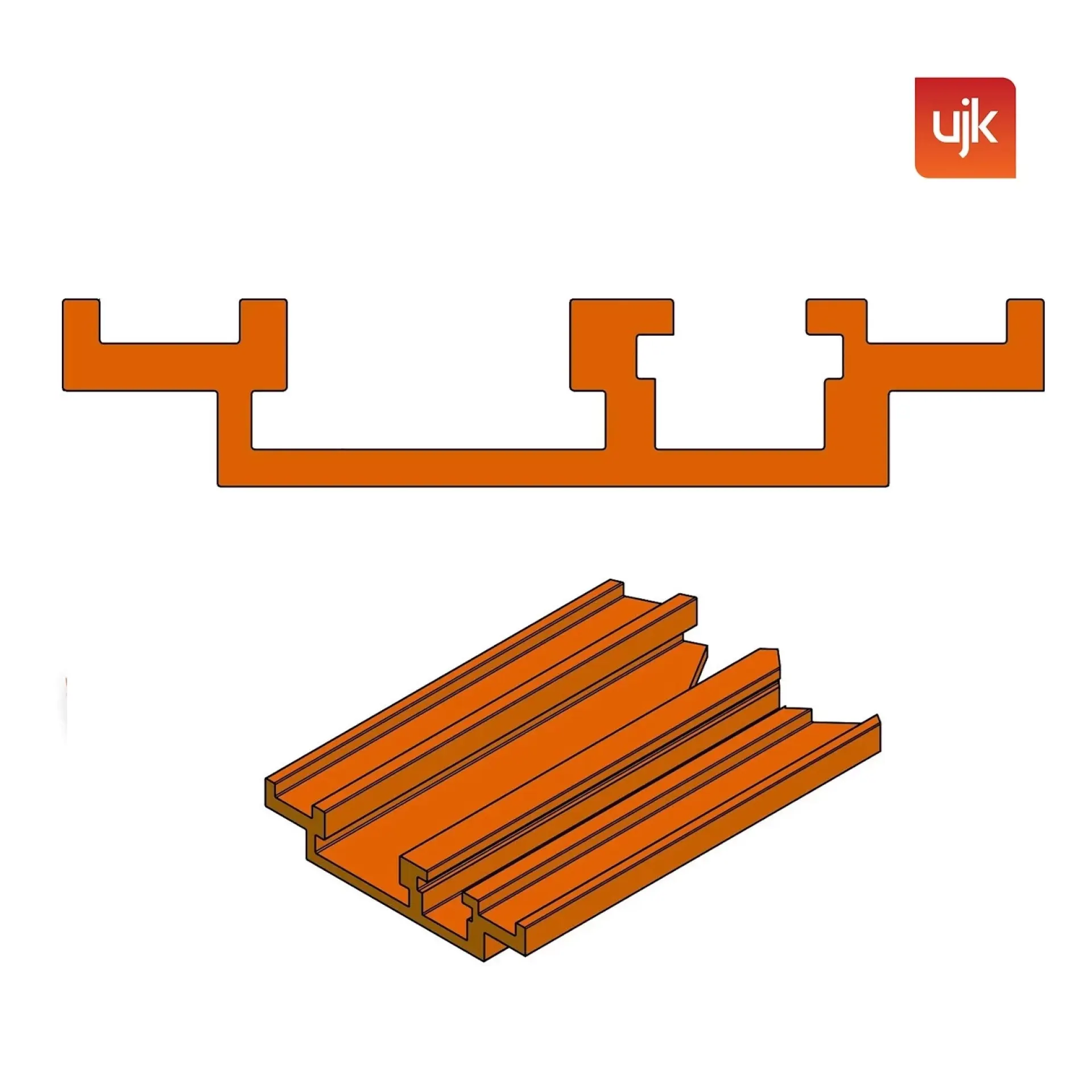 UJK mitre fence track 800 mm.