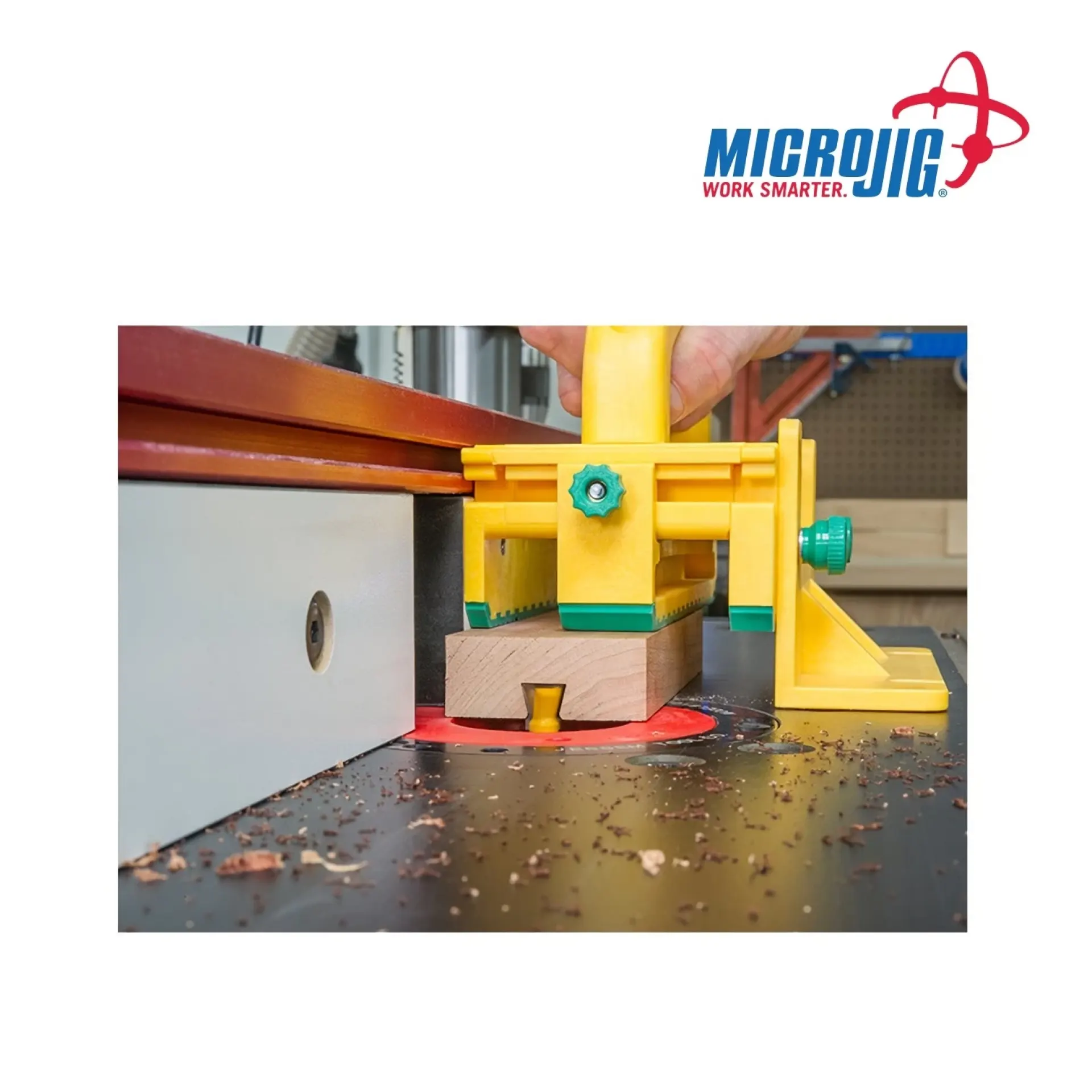 Microjig Matchfit zwaluwstaart frees.
