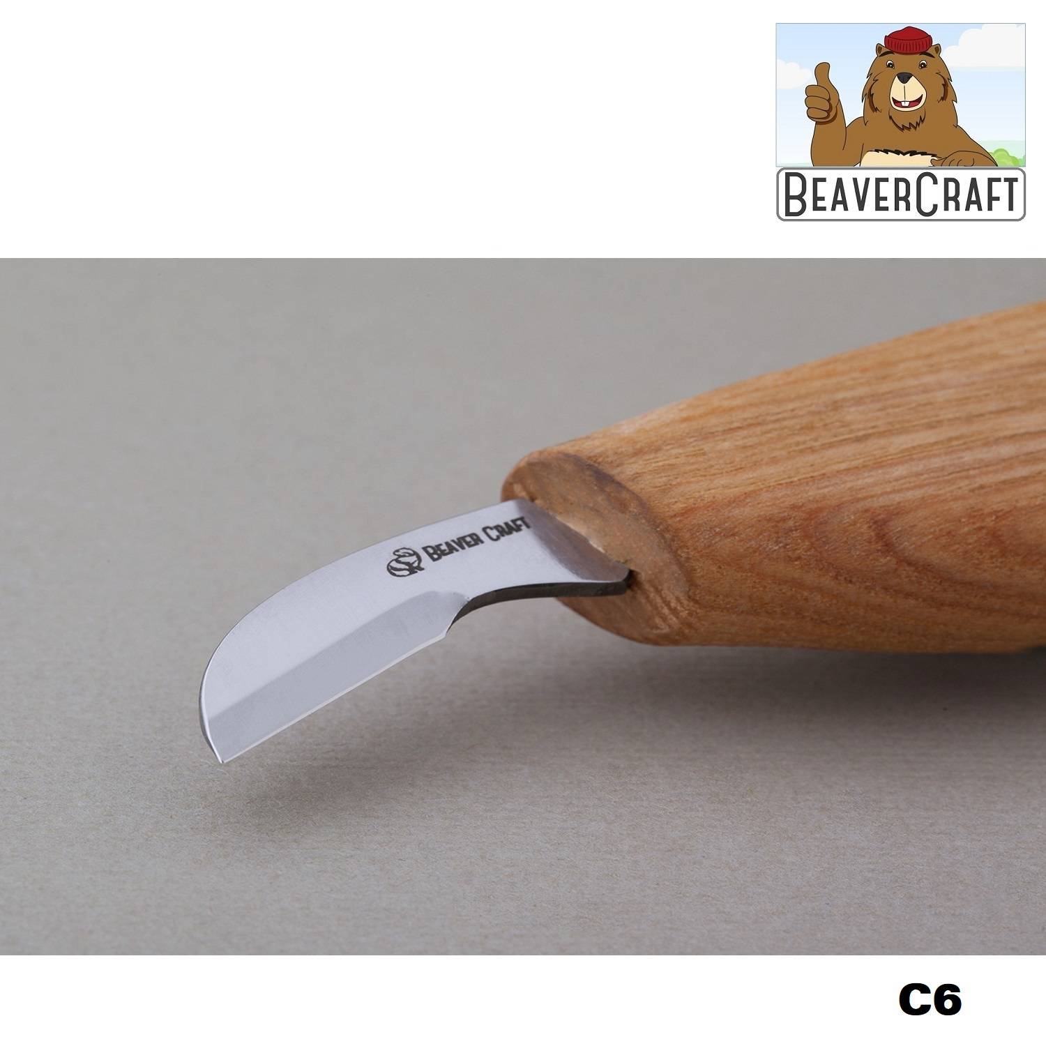 houtsnijmes-C6-BeaverCraft-houtsnijden