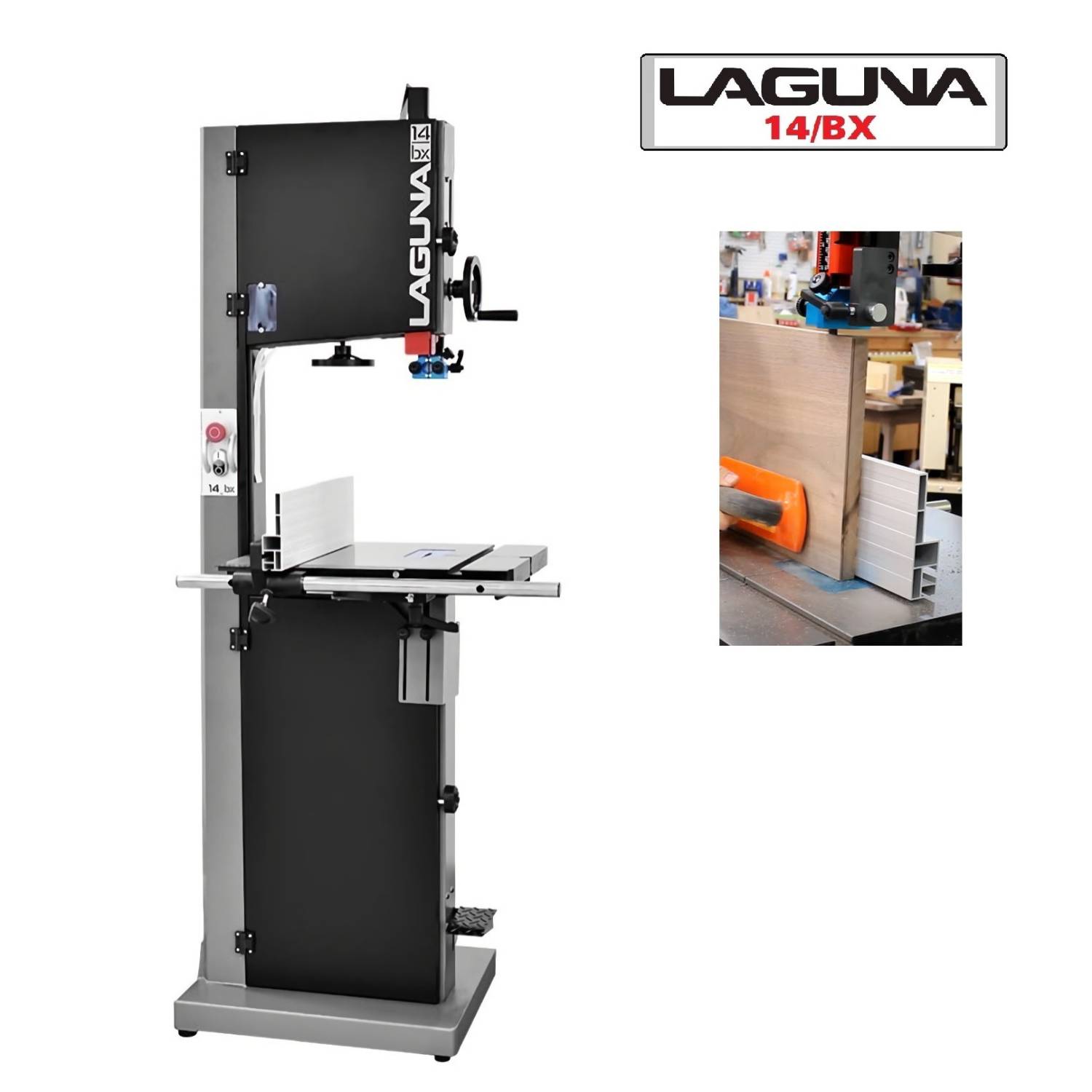 honing driehoek Neem een ​​bad Lintzaagmachine - Laguna Tools 14BX - Maene De Pinte