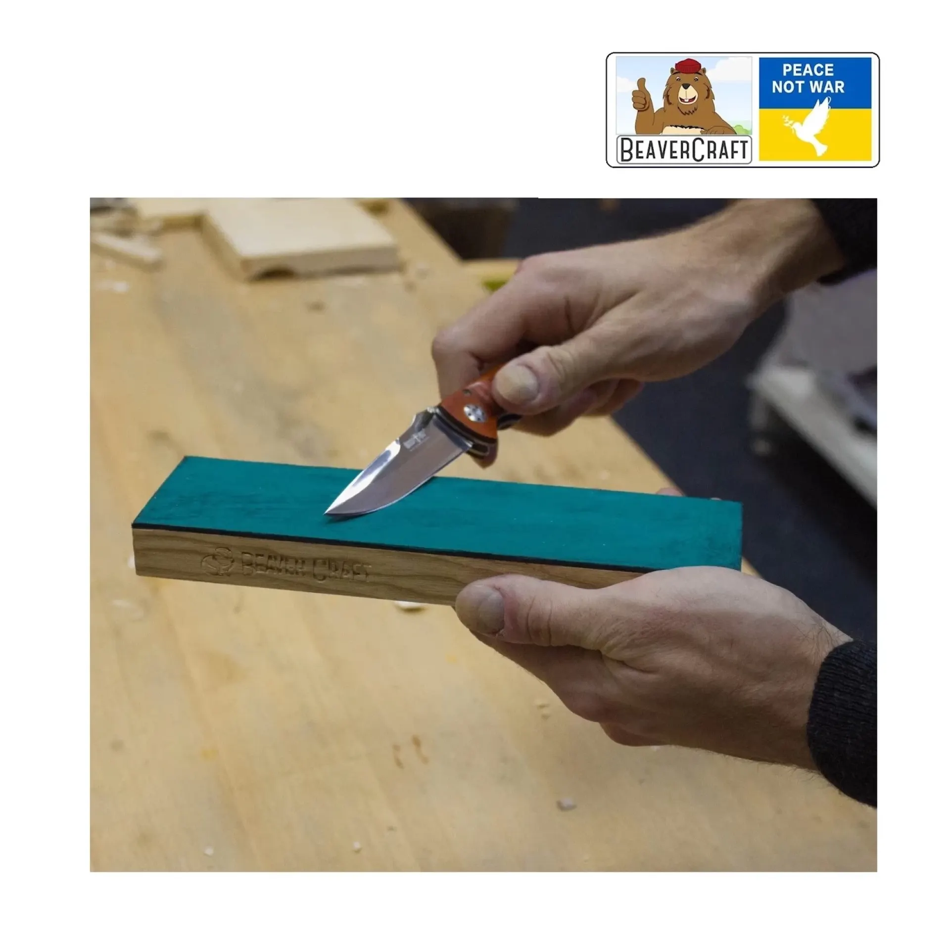 afwetten houtsnijden.