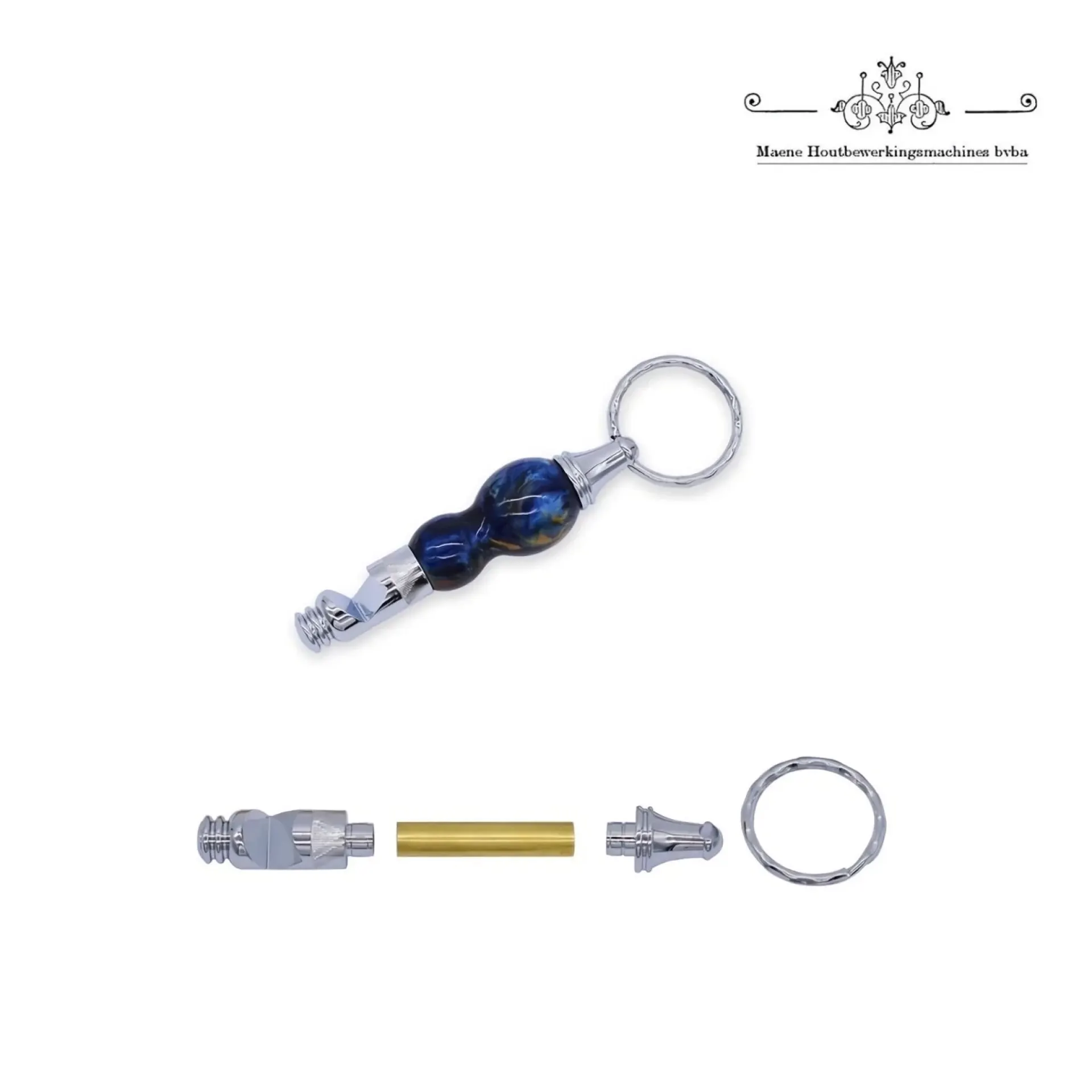 flesopener sleutelhanger kit chrome.