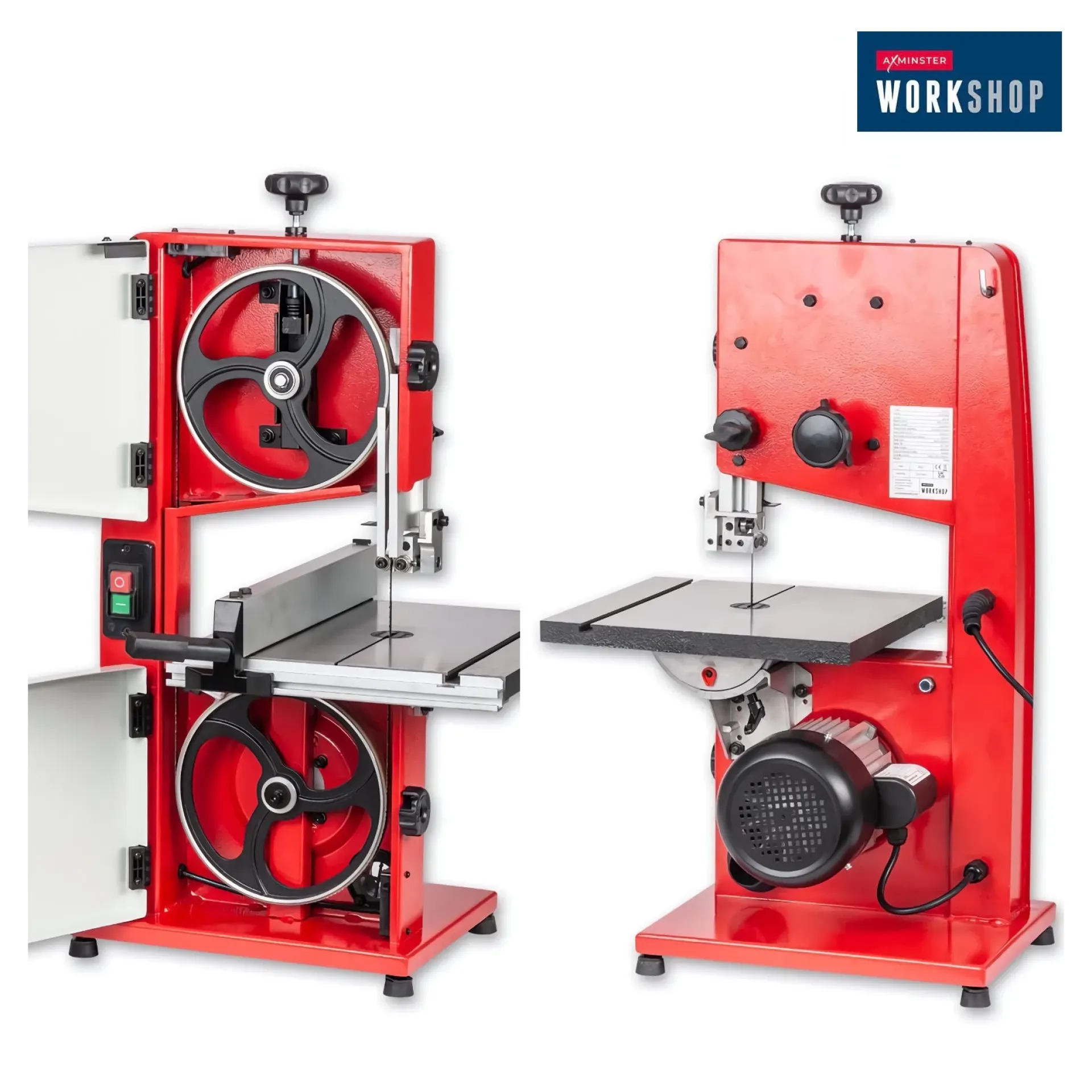 Lintzaagmachine Axminster AW1400B open.
