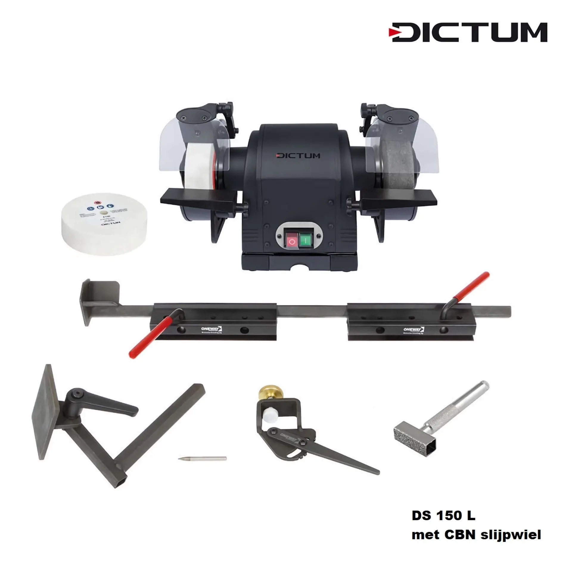 slijpmolen Dictum DS150L set CBN wiel.