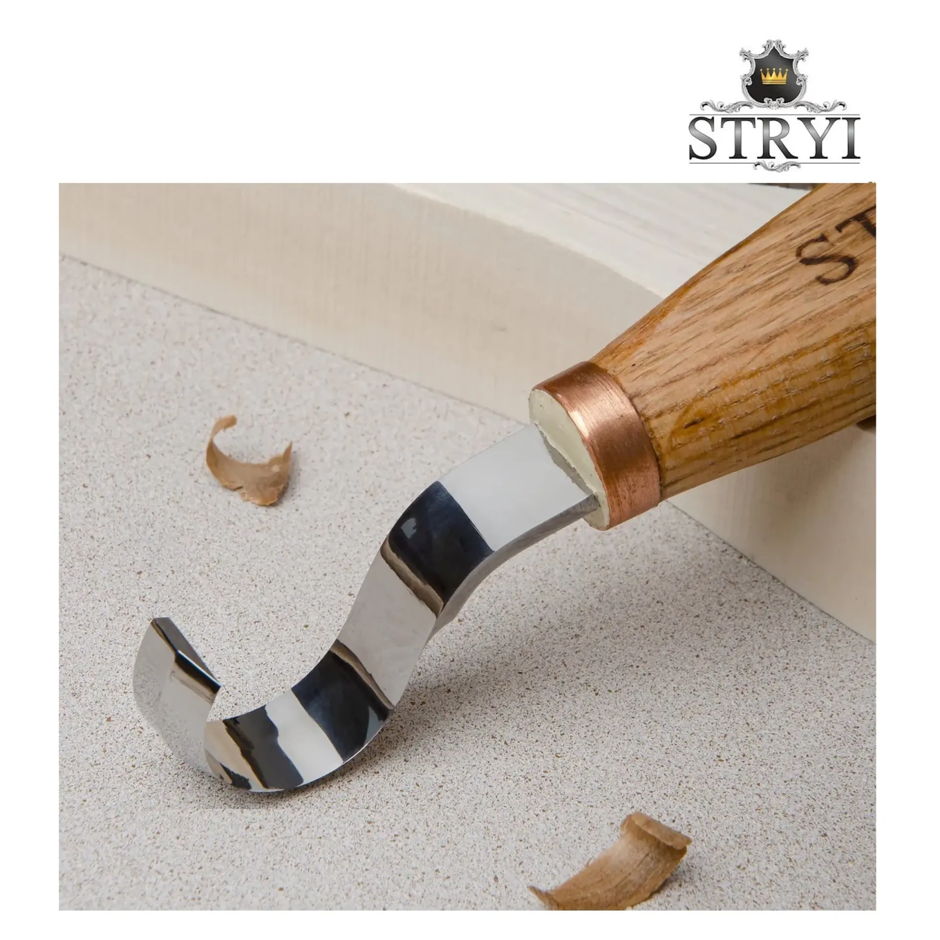 Stryi lepelmes spoon carving knife.