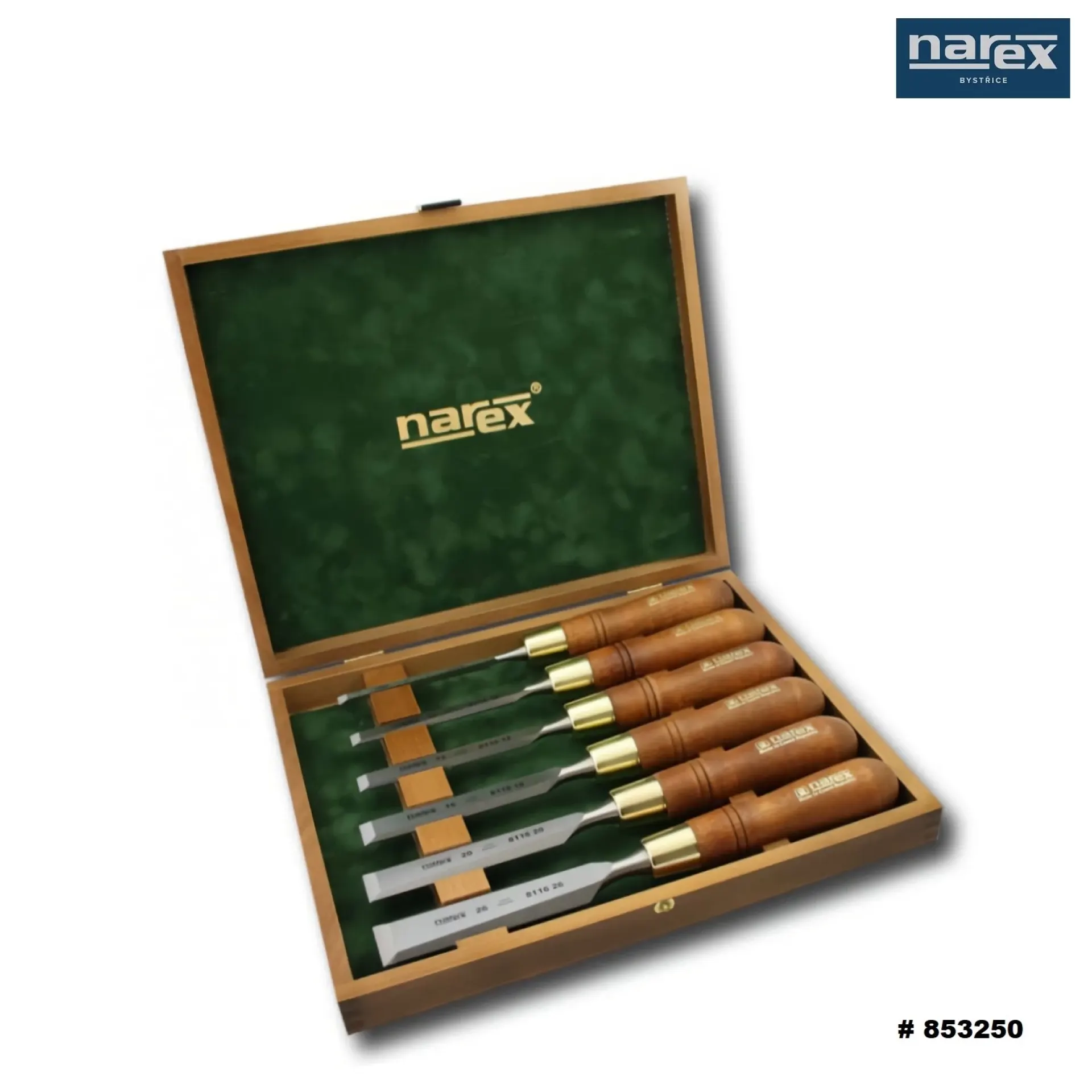 Narex steekbeitelset 6-delig 853250.