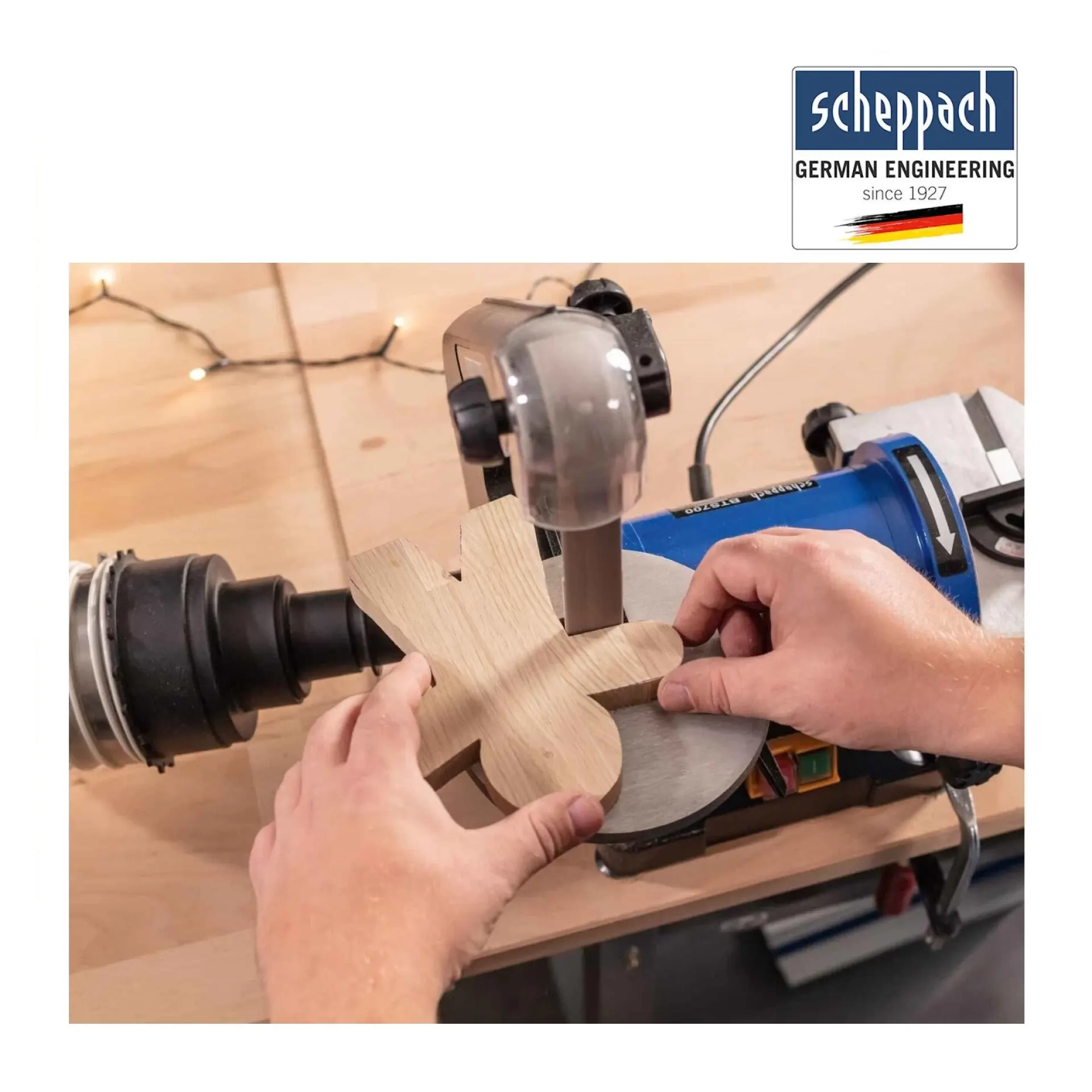 Scheppach BTS700 band en schijfschuurmac.