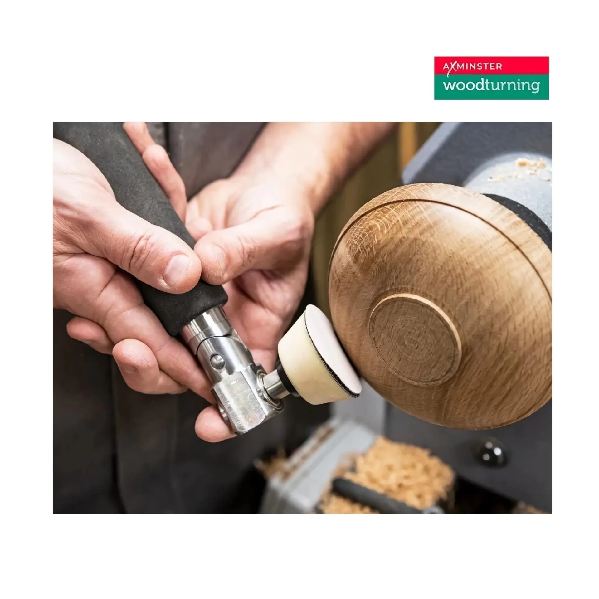 Axminster Woodturning schuurhandvat delu.