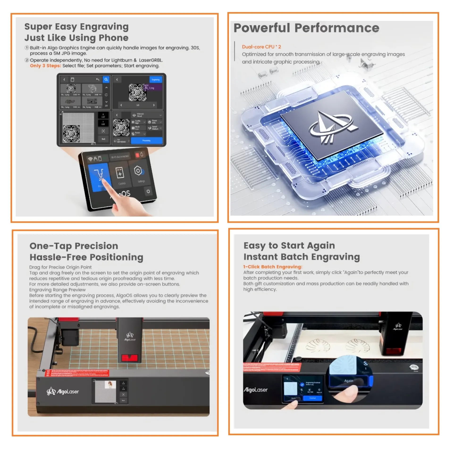 Algolaser Alpha MK2 features.