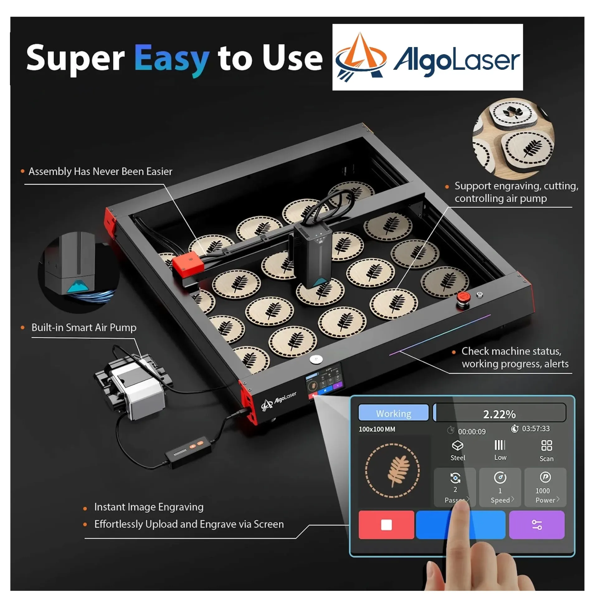 Algolaser-Delta-22W-Touch-Screen.