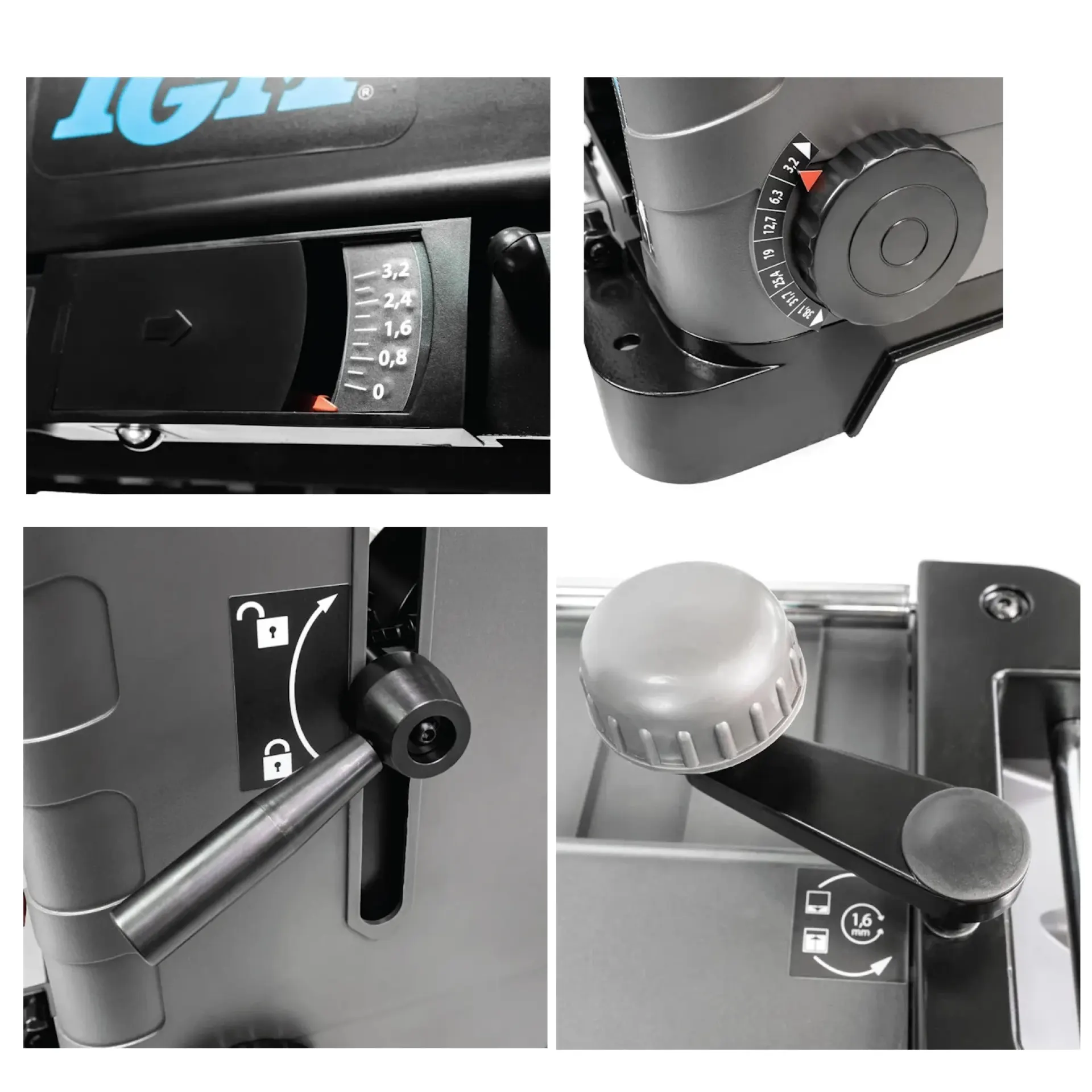 vandikte schaafmachine IGM PS33 details.