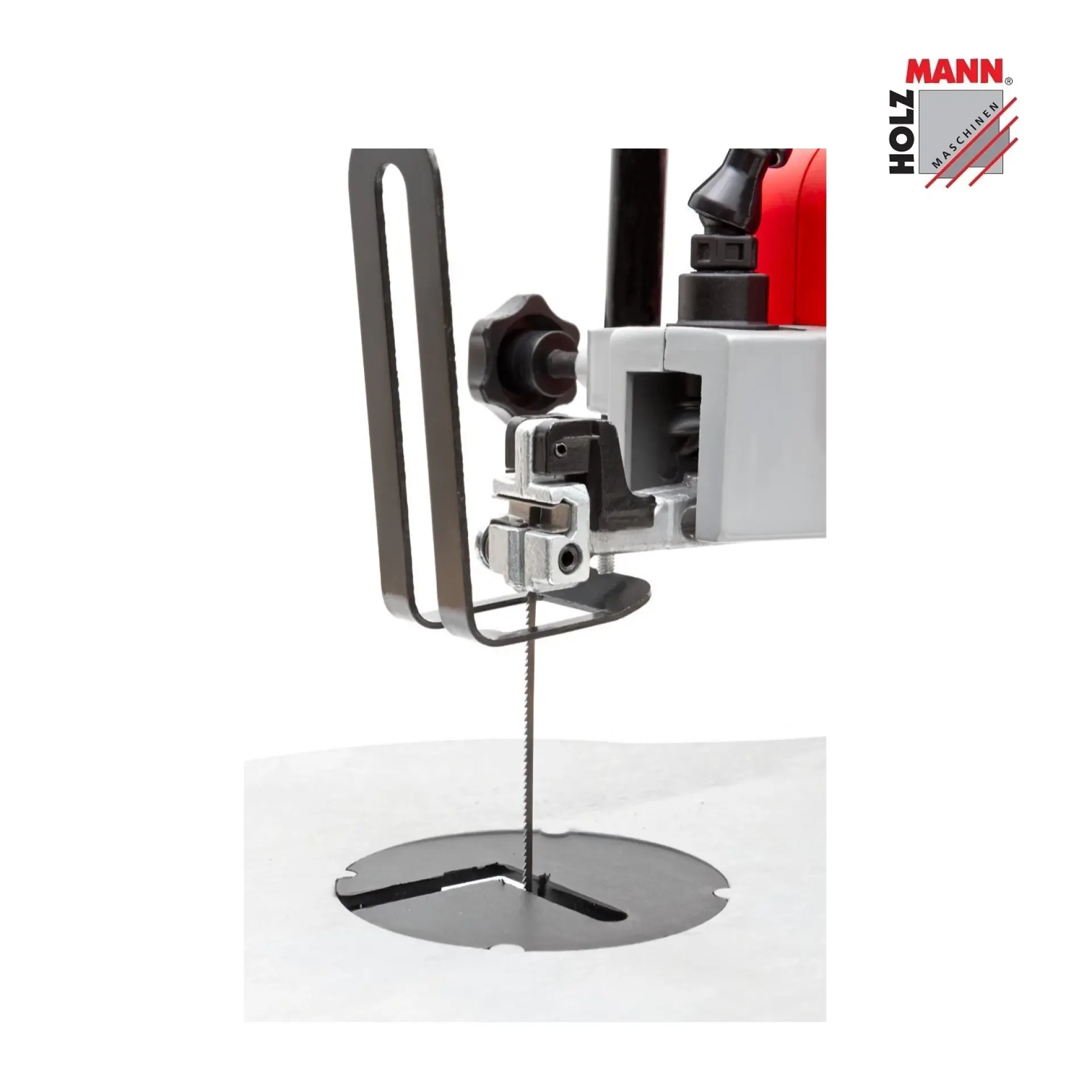 Figuurzaagmachine DKS21PRO zaagklem.