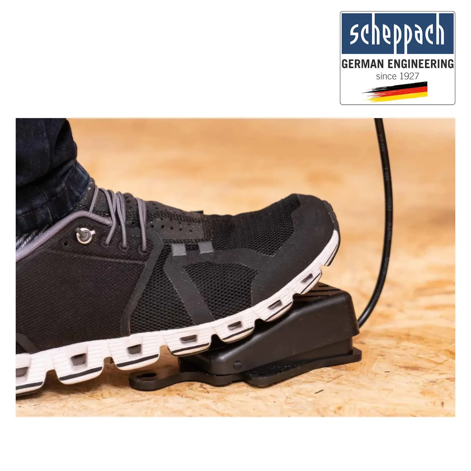 Scheppach figuurzaag DECO XLS voetpedaal.