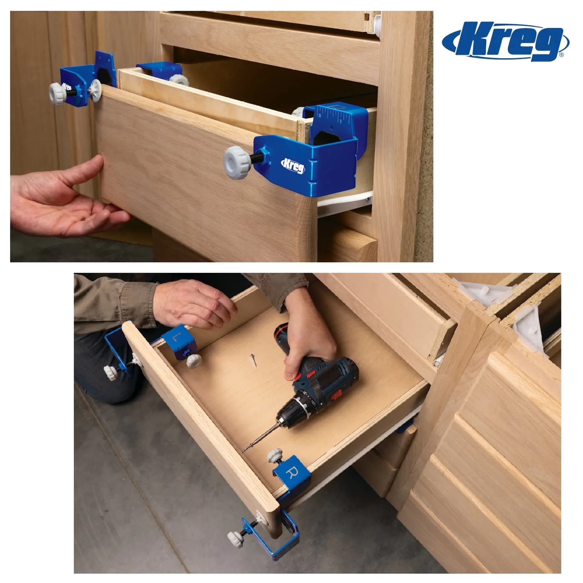 Kreg KCS-DFMT-PRO ladefronten montagehulp.