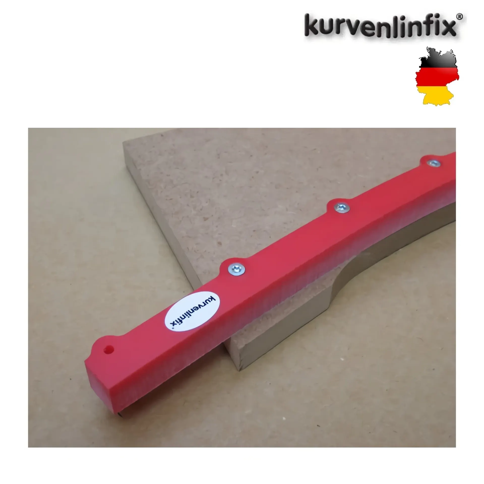 freesmal voor bochten Kurvenlinfix.