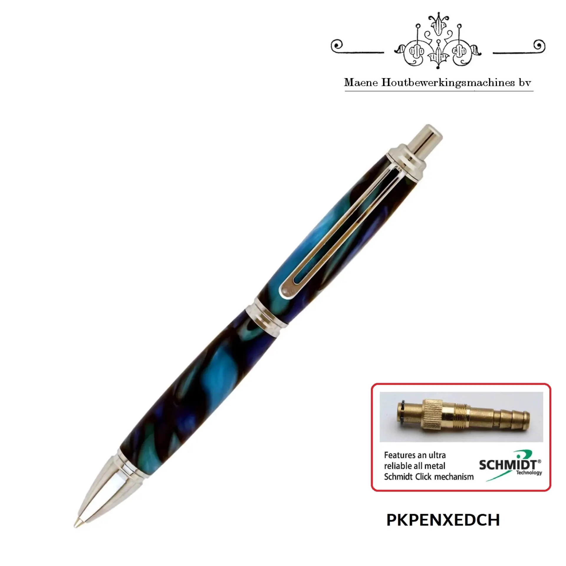 slimline Pro EDC click pen kit chrome.