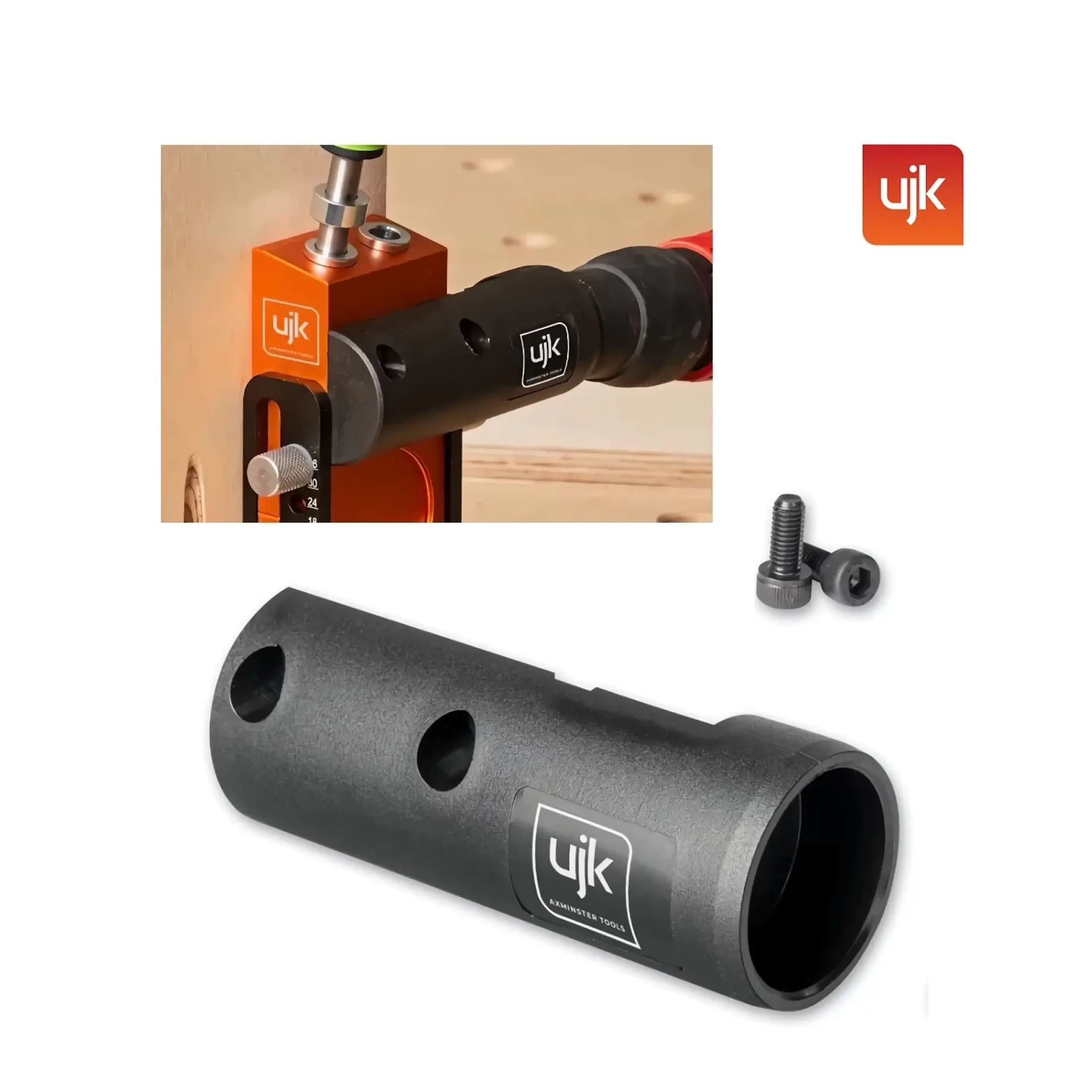 pocket hole jig UJK afzuigmond.