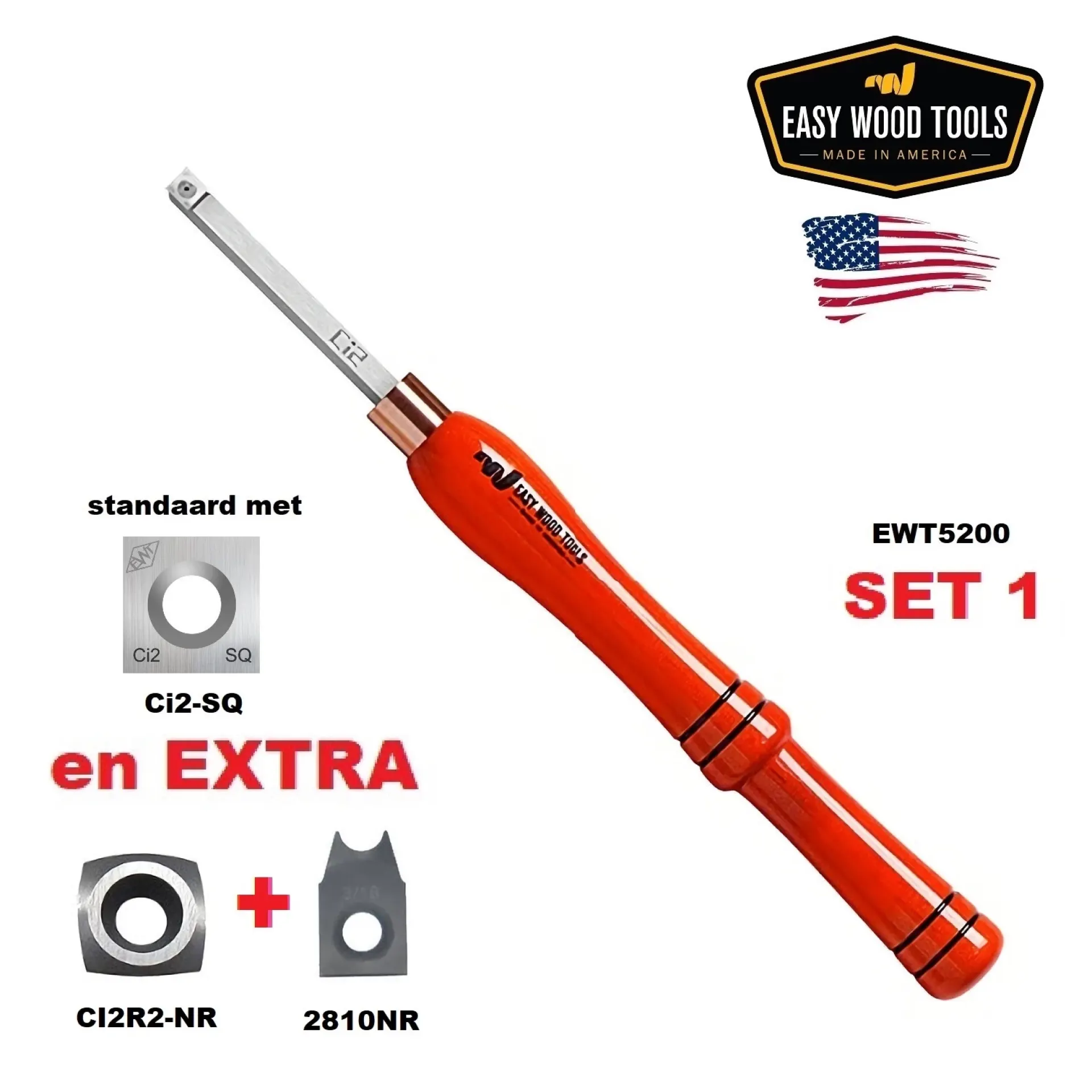 Easy Wood Tools 5200 afruwbeitel set 1.
