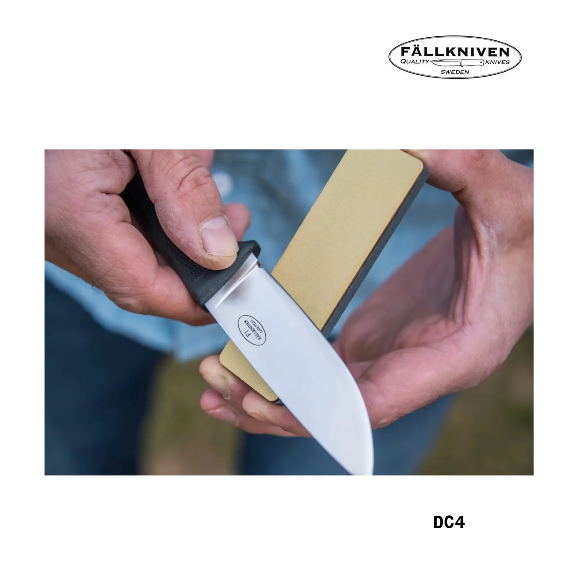slijpsteen Fallkniven DC4 messen slijpen.