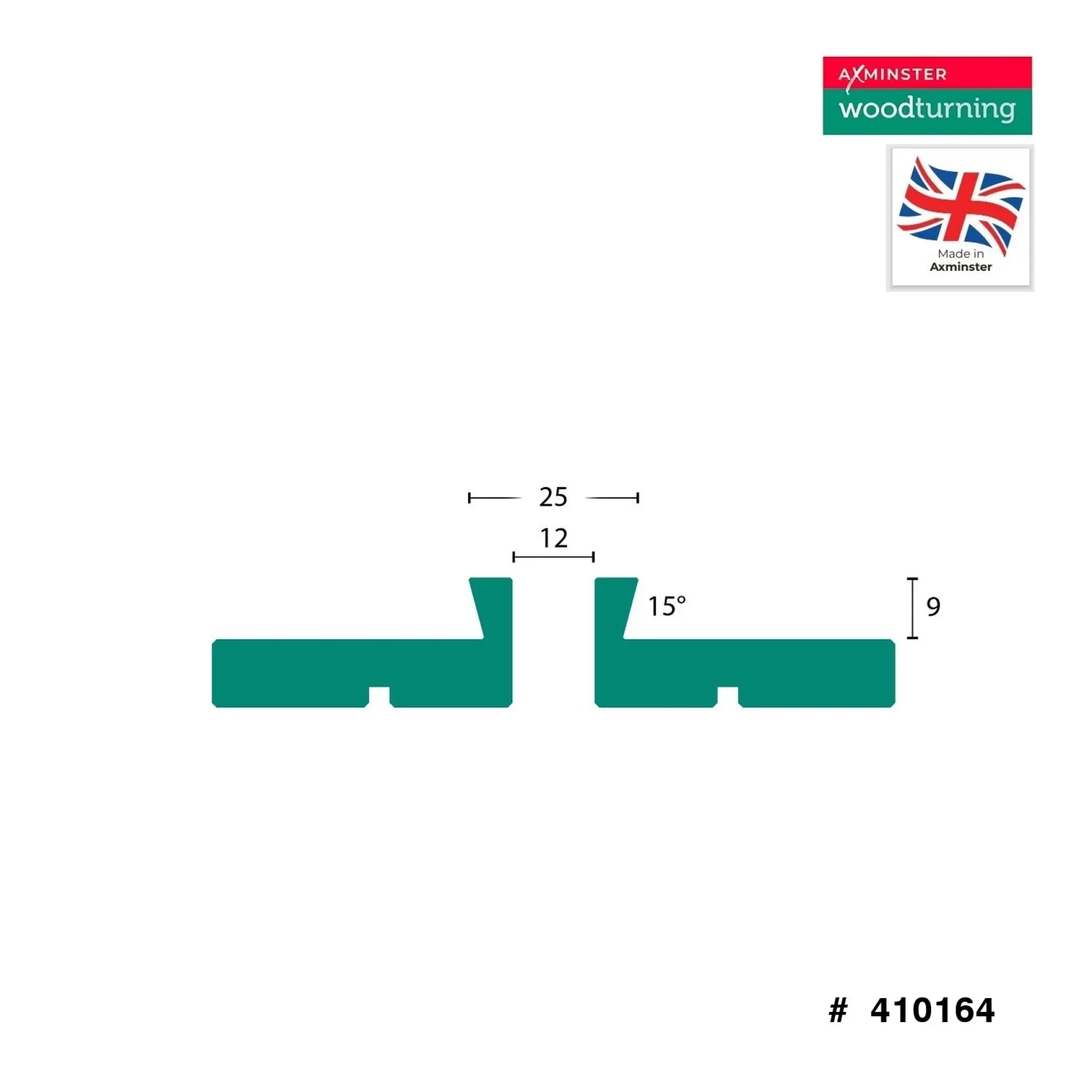 zwaluwstaart bekken type D detail.