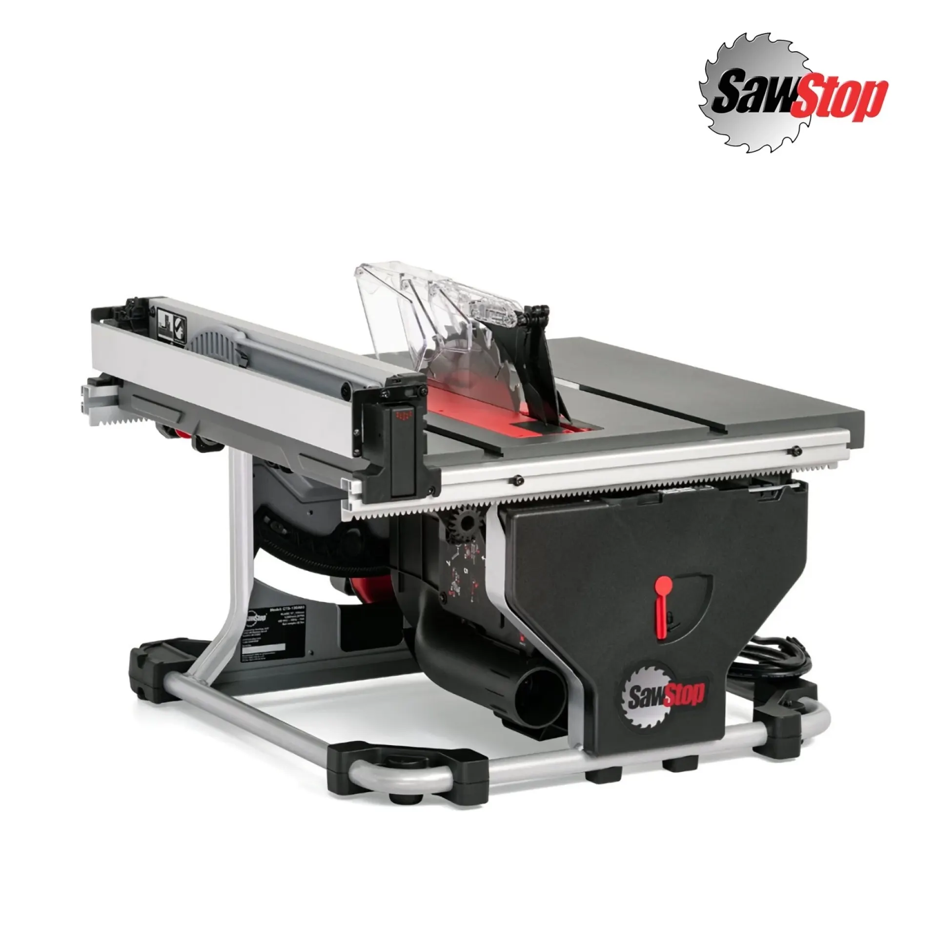 SawStop CTS tafelzaag achterkant.