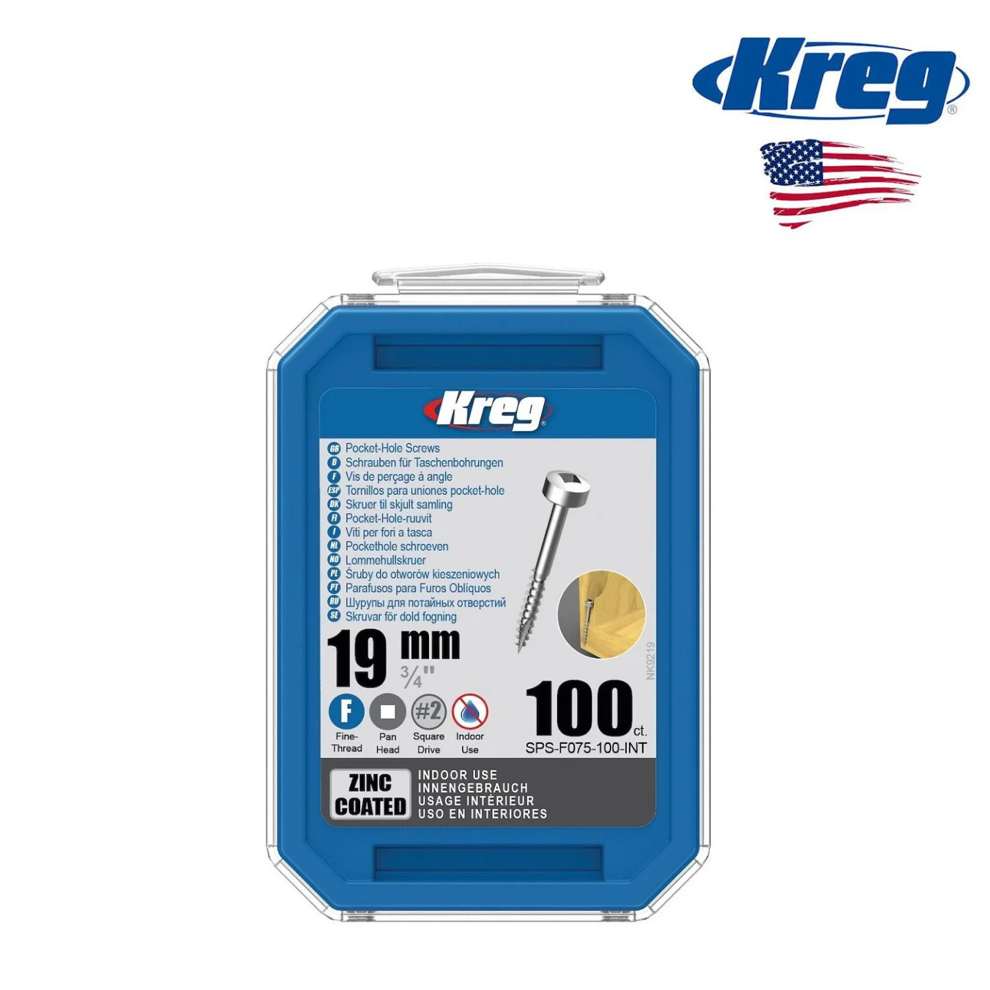 KREG-SPS-F075-schroef-19mm.