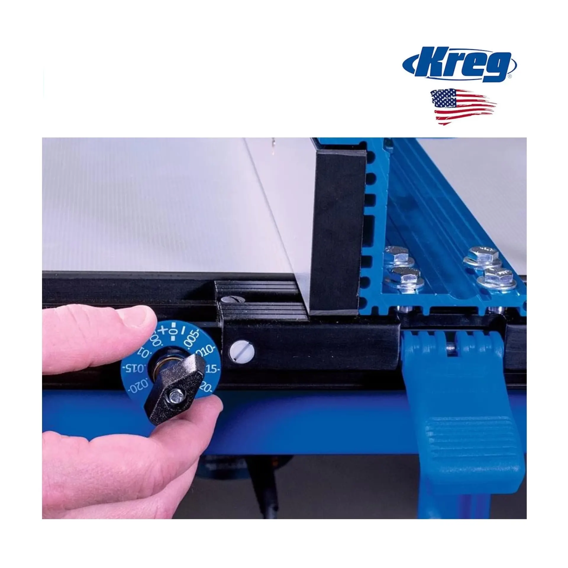 bovenfreestafel Kreg PRS1045 fijninstelling.