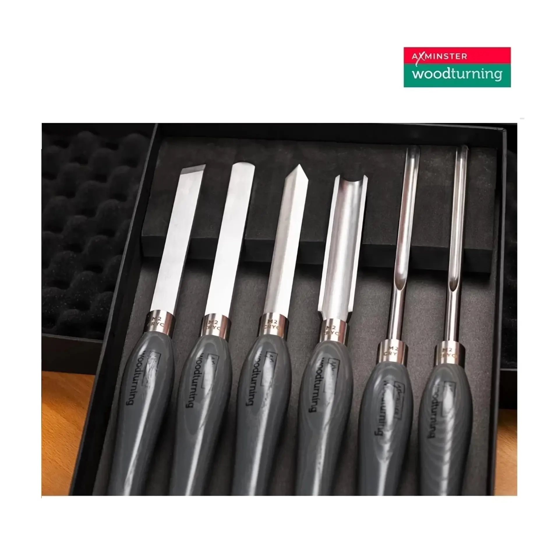 houtdraaibeitels set 6-delig M2 cryogeni.