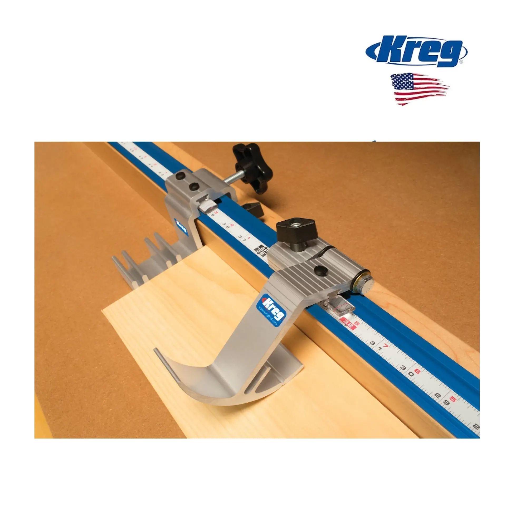 lengteaanslag afkortzagen Kreg KMS8000.