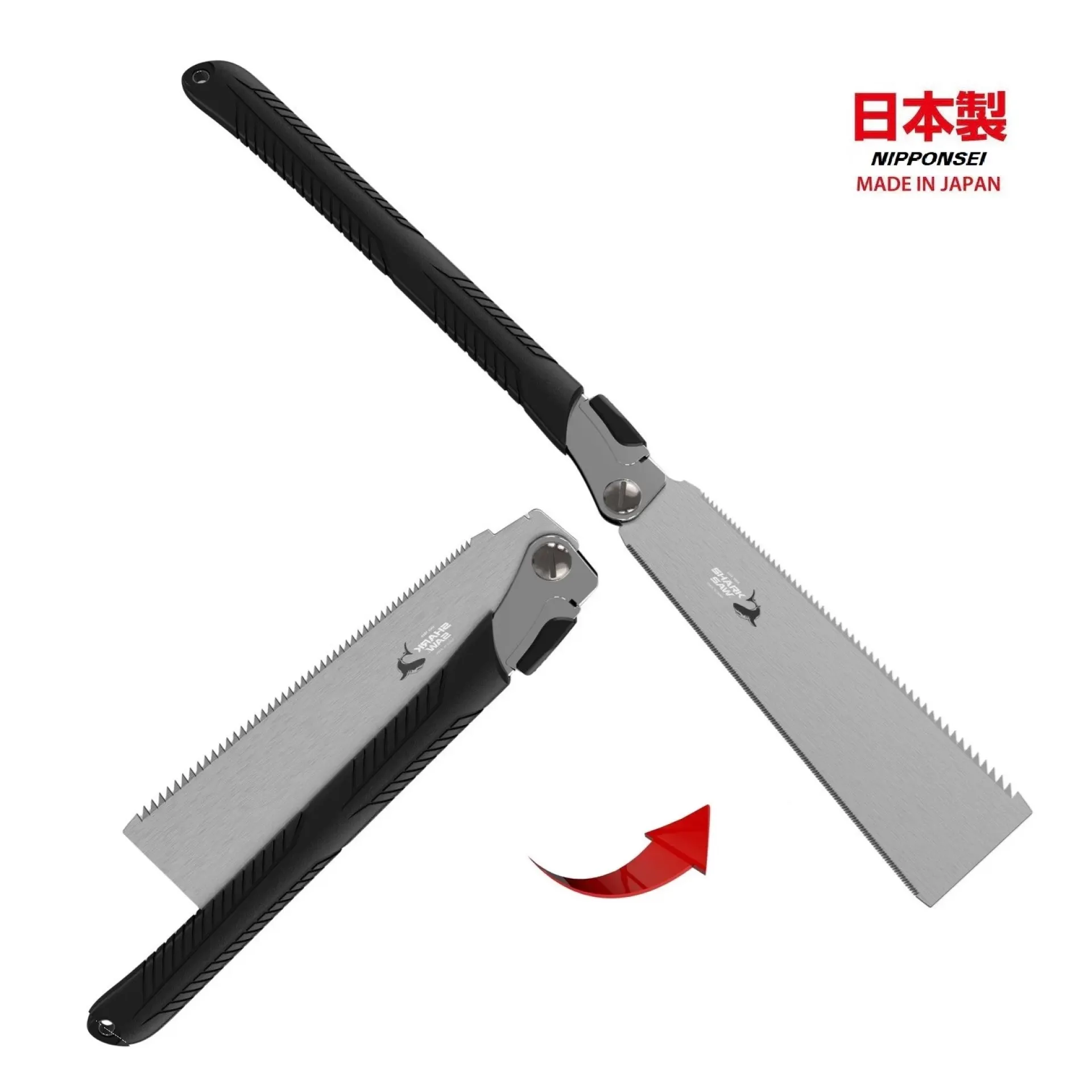 Japanse trekzaag Ryoba 240 plooibaar.