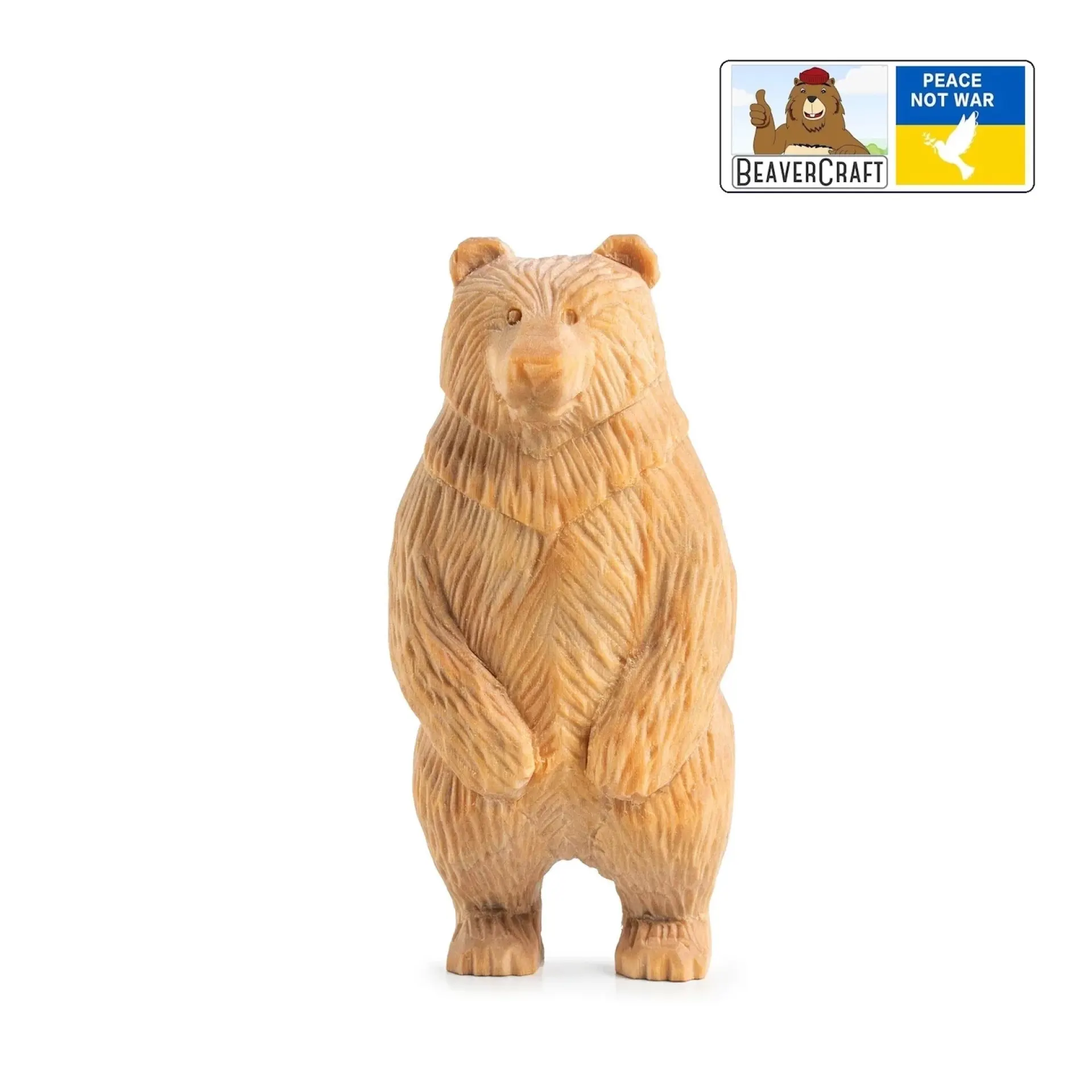 Beavercraft DIY12 staande beer houtsnijd.