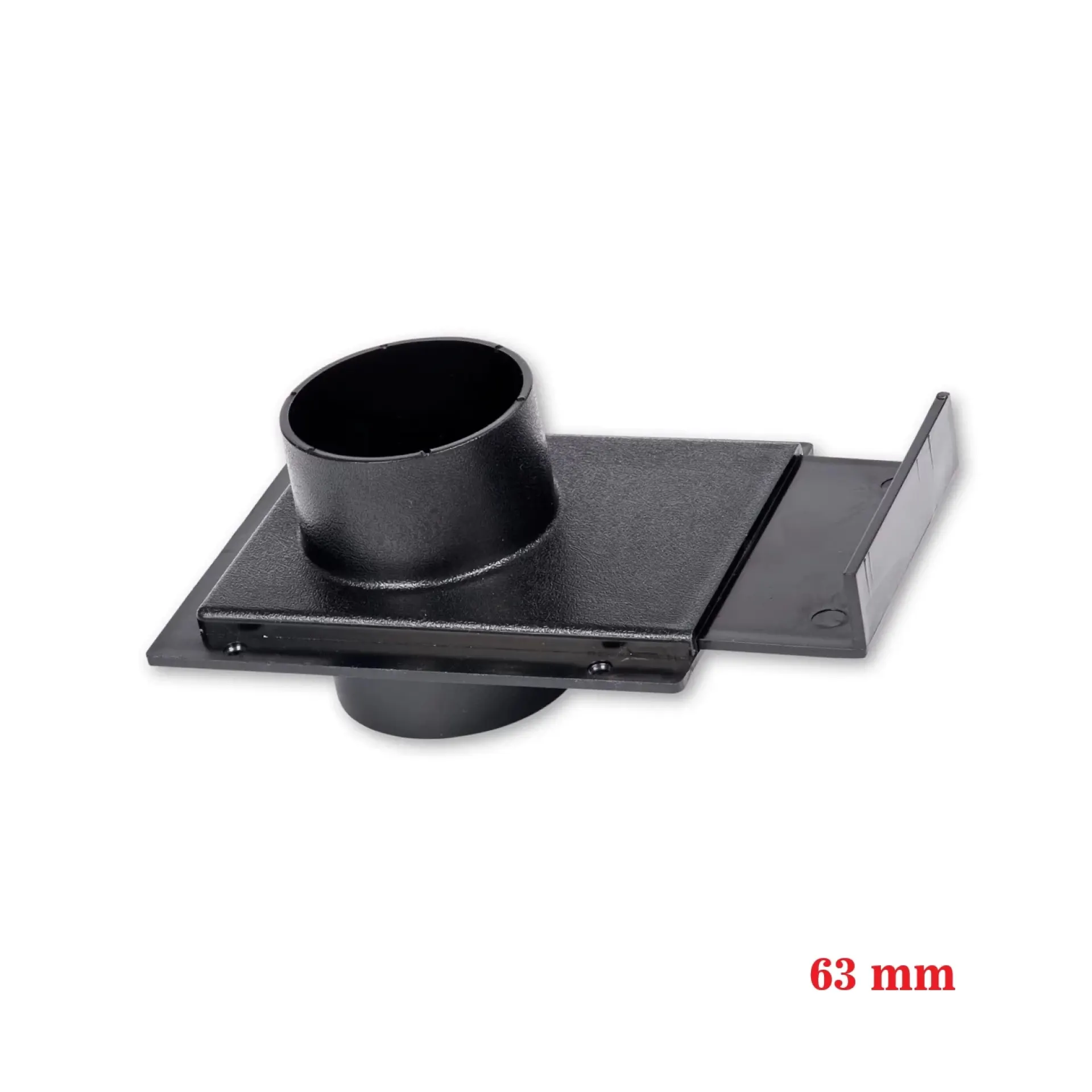 stofafzuiging poortje 63 mm.