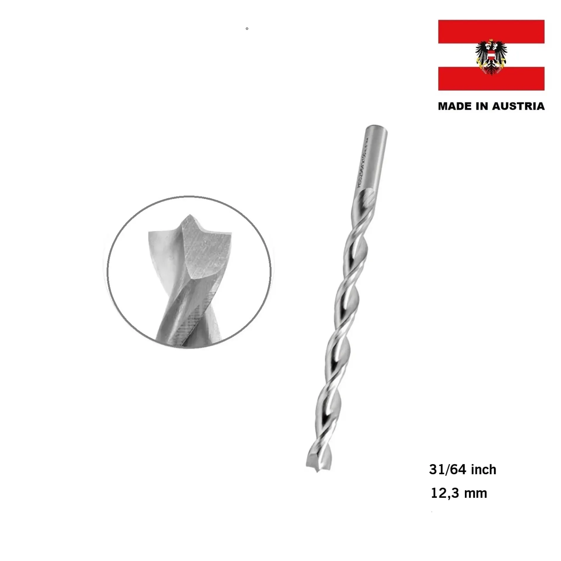 boor voor pen blanks 31-64 inch.