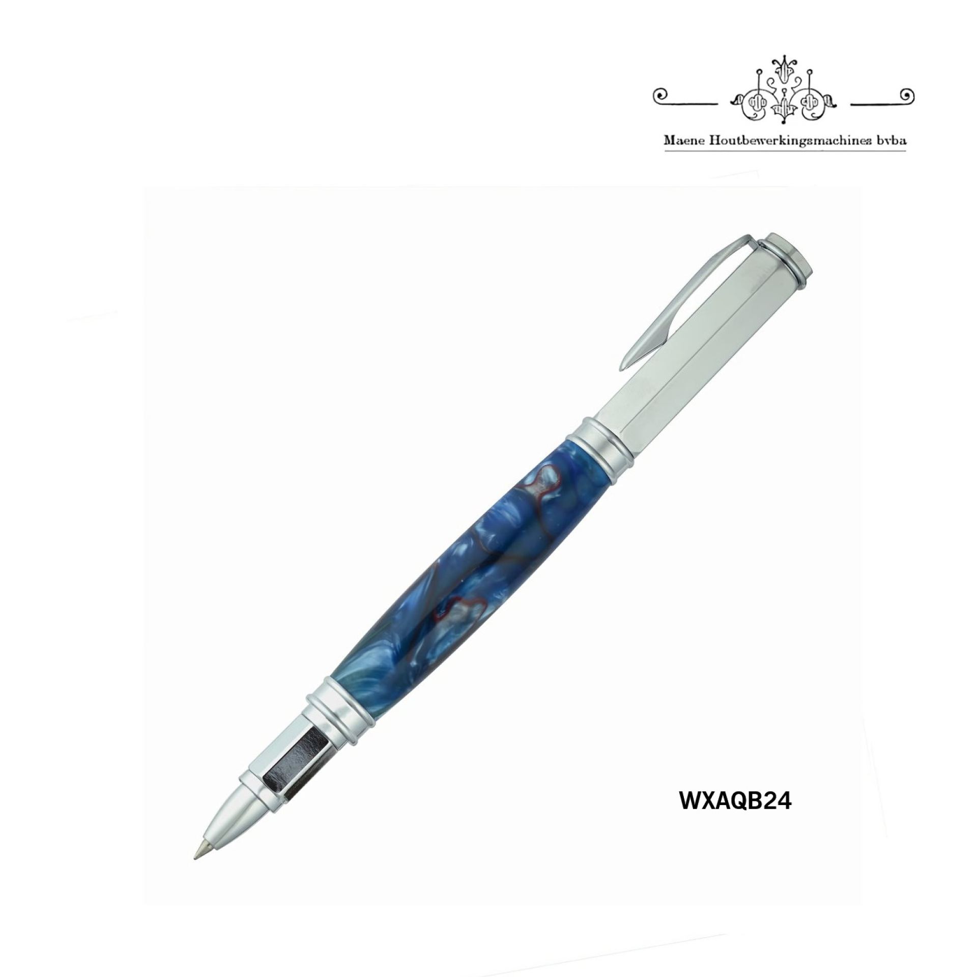 pen blank blue swirl WXAQB24  vb