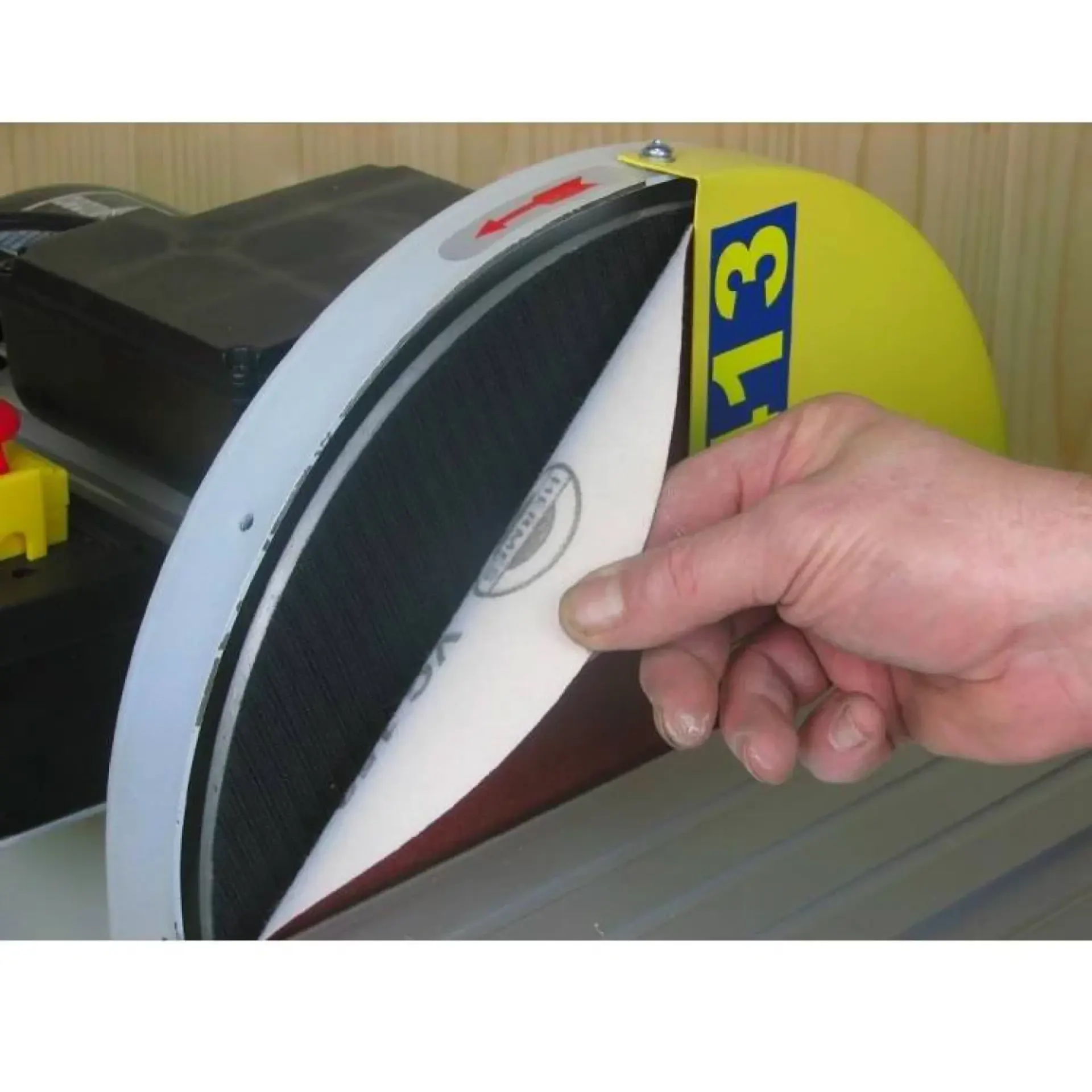 schijfschuurmachine velcro hechting.