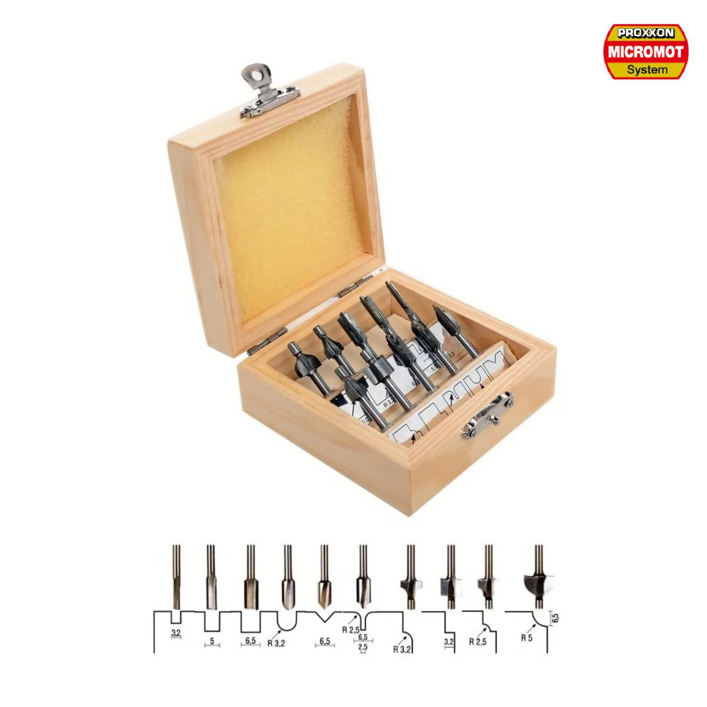frezenset-10delig-Proxxon-29020.