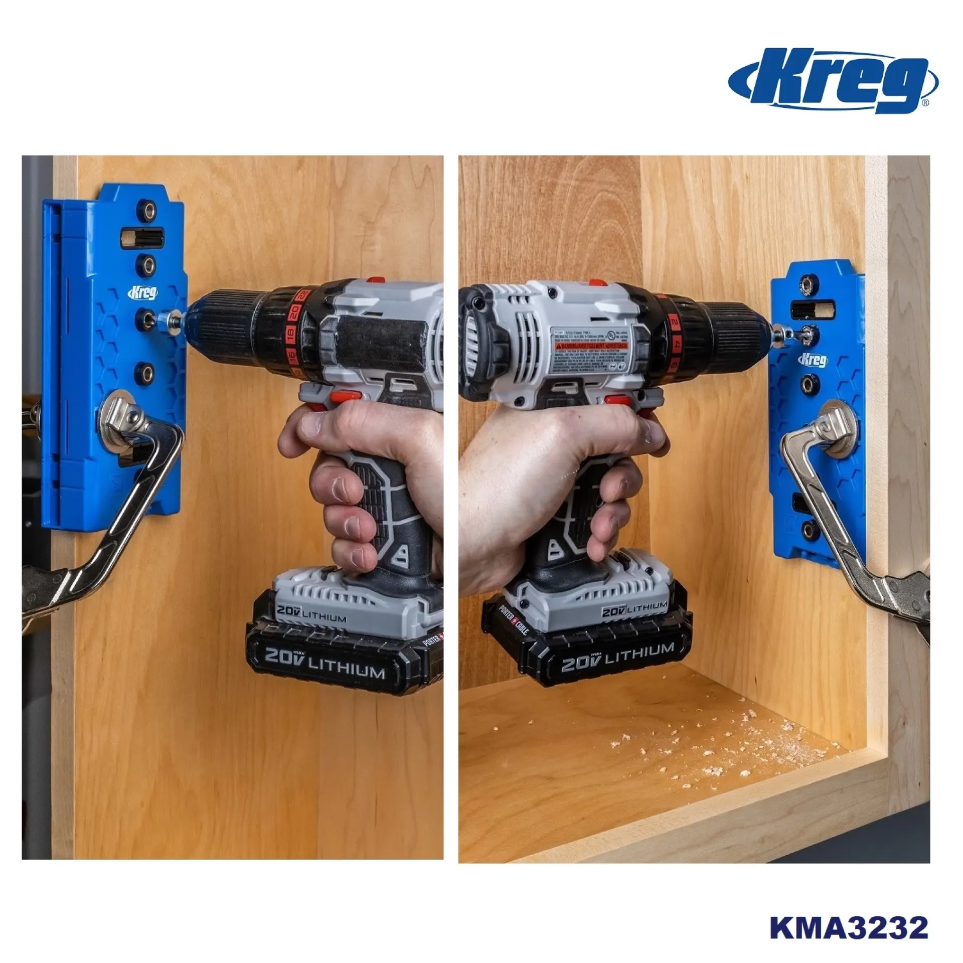 legplanken boormal KMA3232 Kreg.