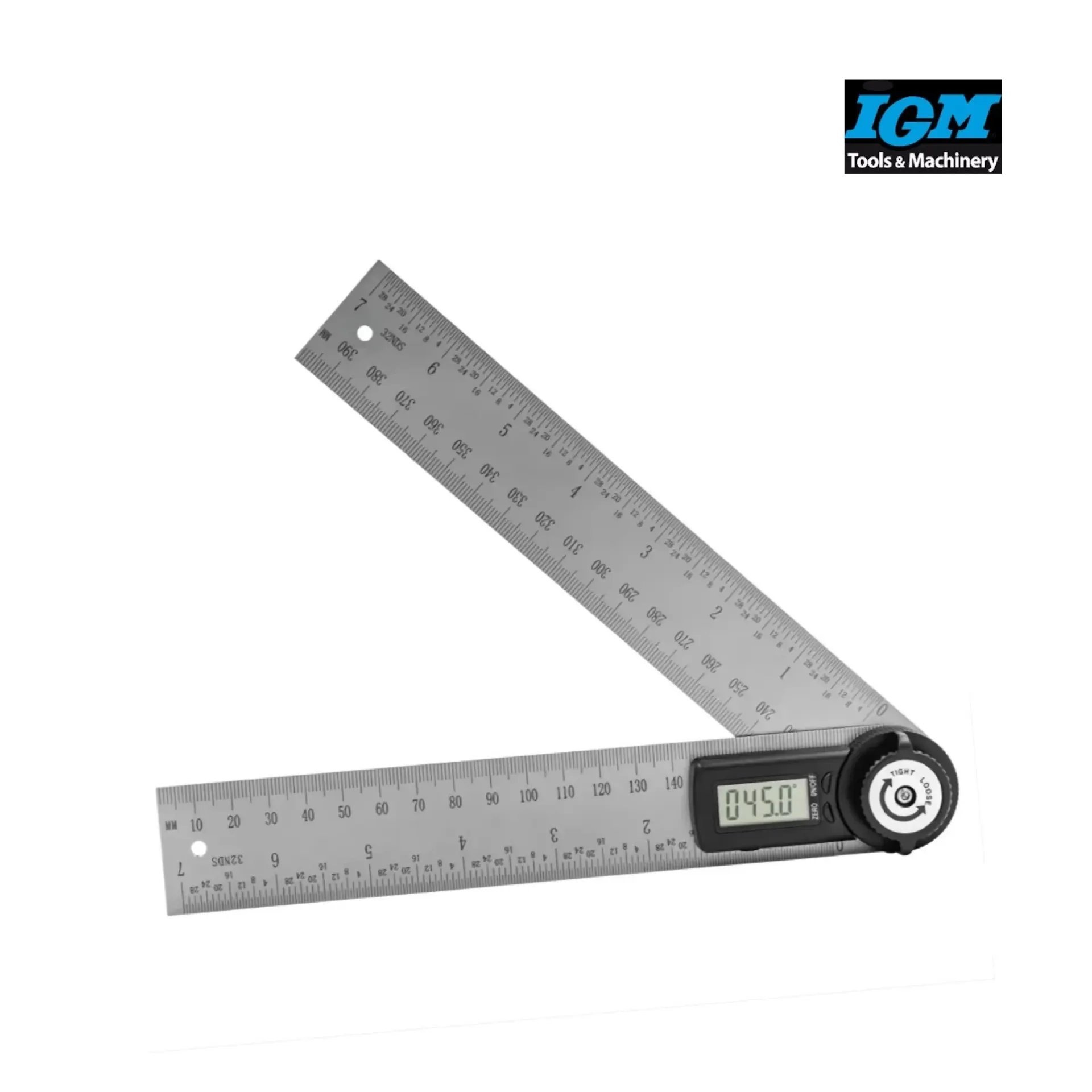 digitale hoekmeter 200 mm.