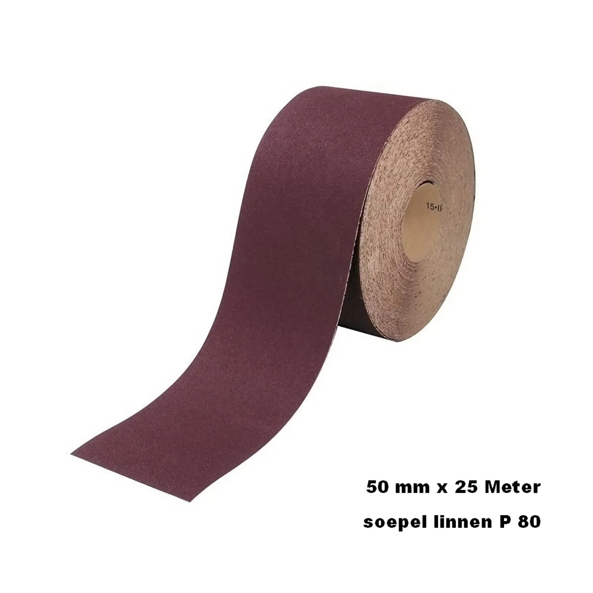 schuurband linnen 50 mm breed P80.