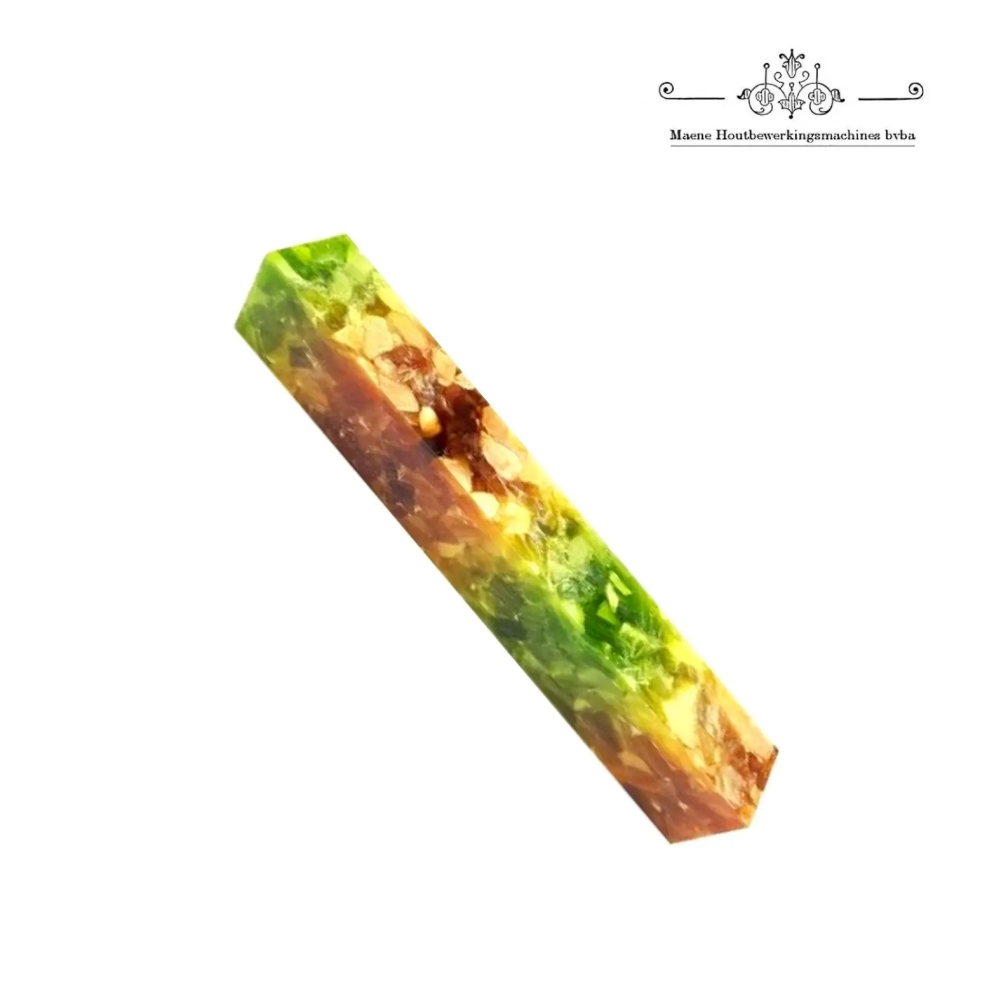 pen blank rainbow crush copper green.
