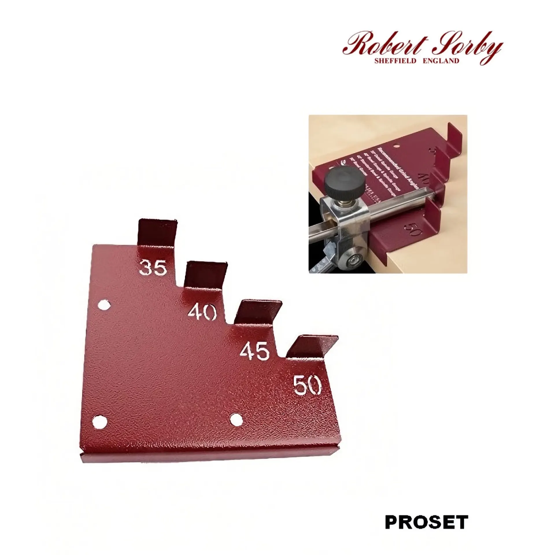 PROSET hoekinstelmal ProEdge Robert Sorby.