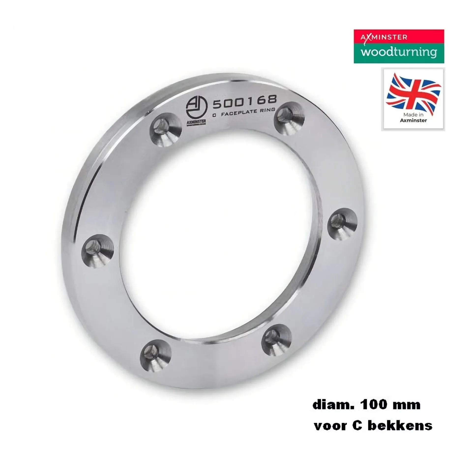 meeneemring voor klauwplaat 100 mm.